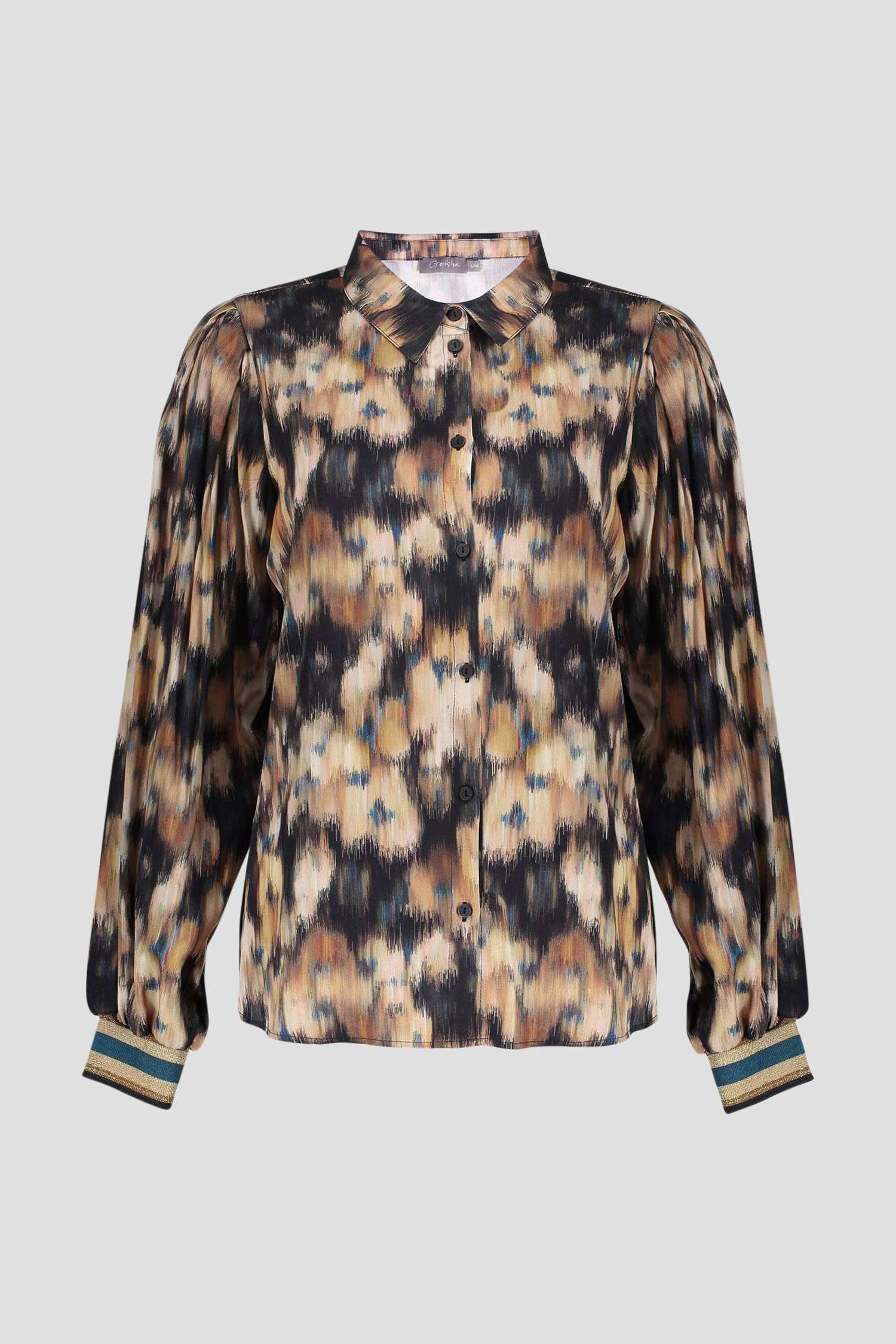 Productfoto 1 van Beige blouse met print door Geisha voor Dames