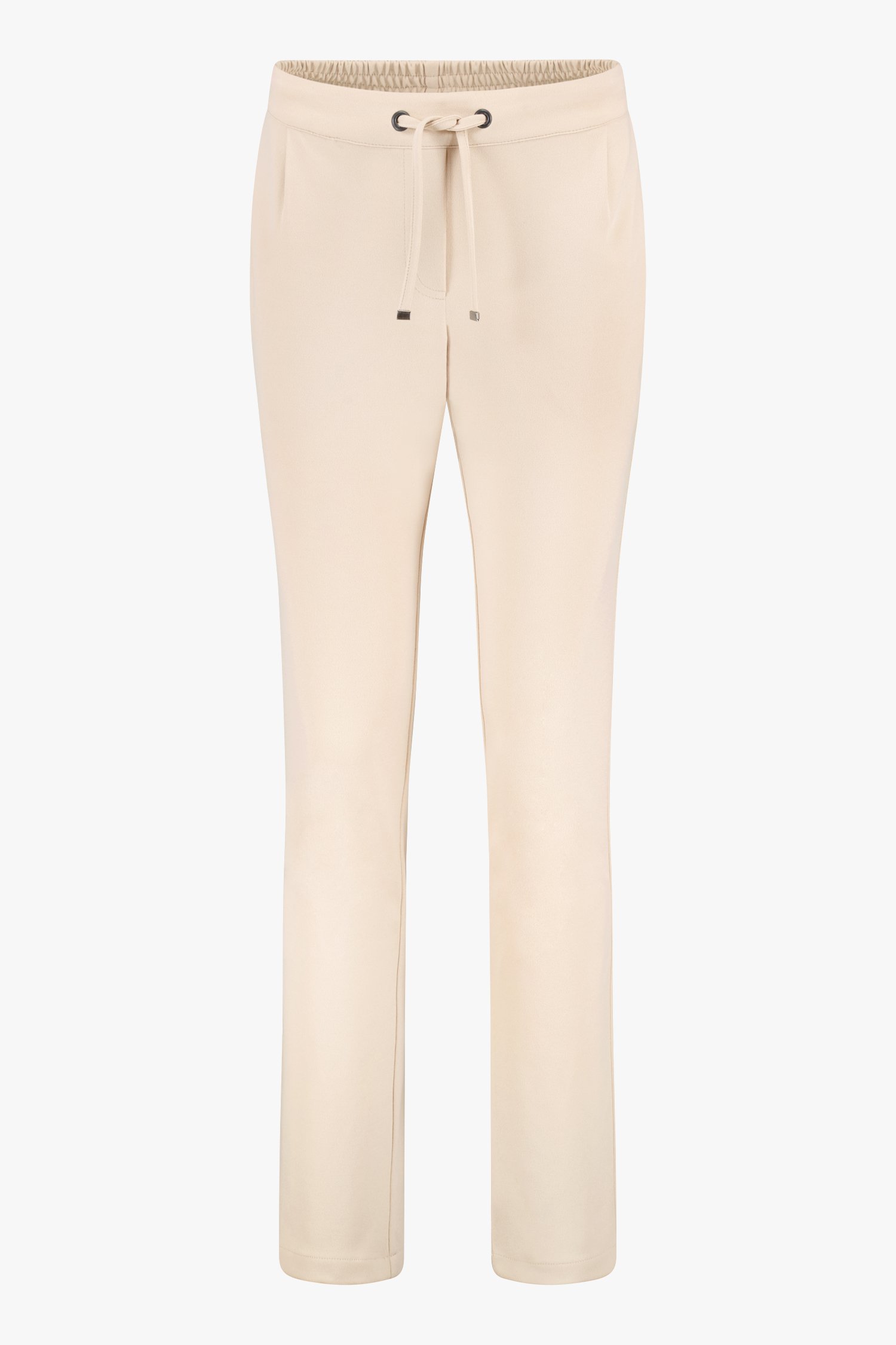 Beige broek met elastische taille - slim fit van Liberty Island voor Dames