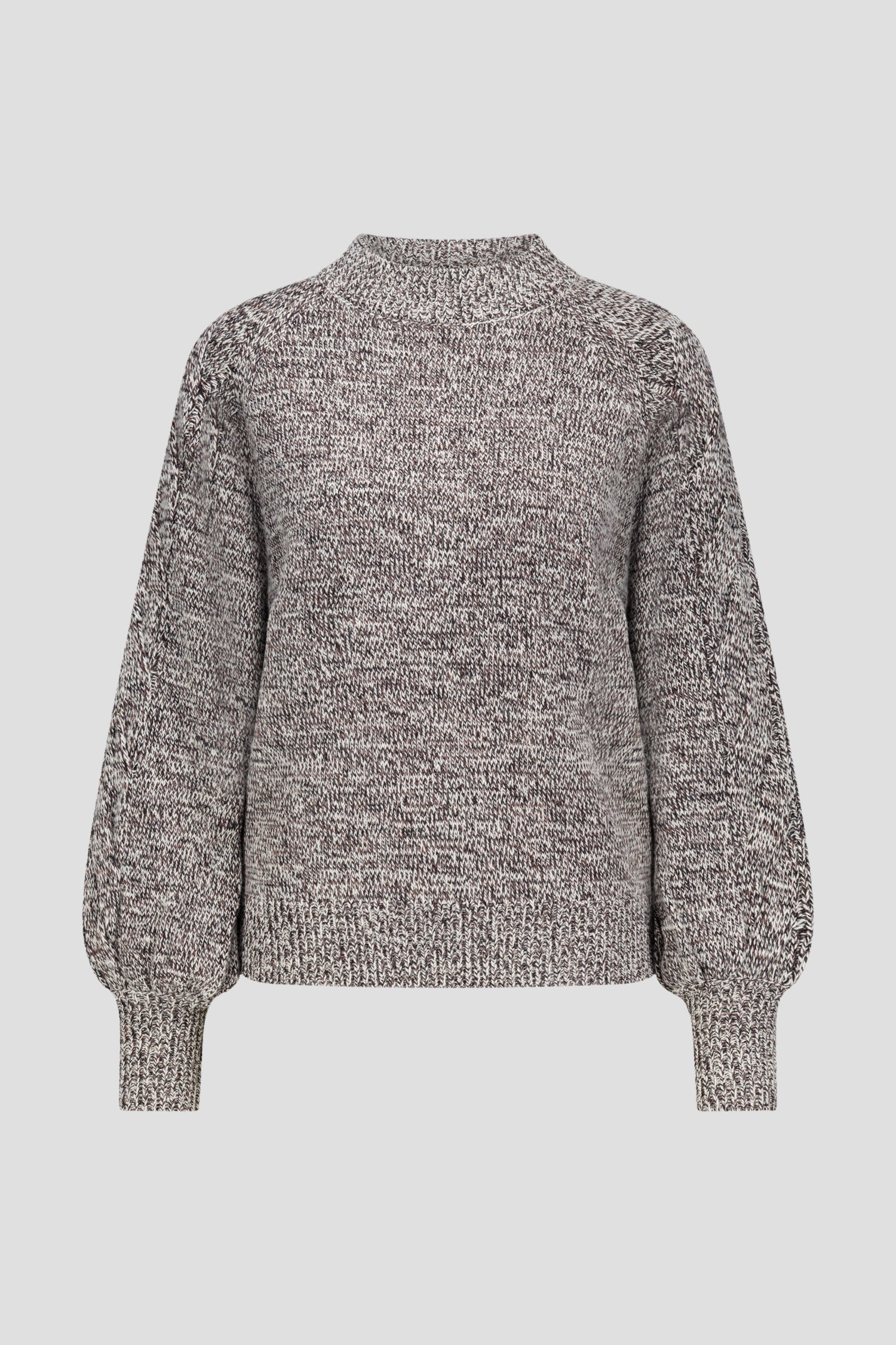 Productfoto 1 van Beige-bruine trui met ballonmouwen door Louise voor Dames