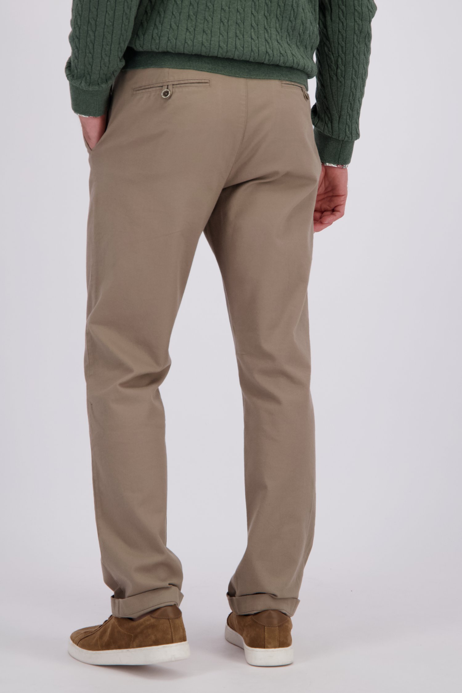 Achterkant van Beige chino  door Dansaert Blue voor Heren