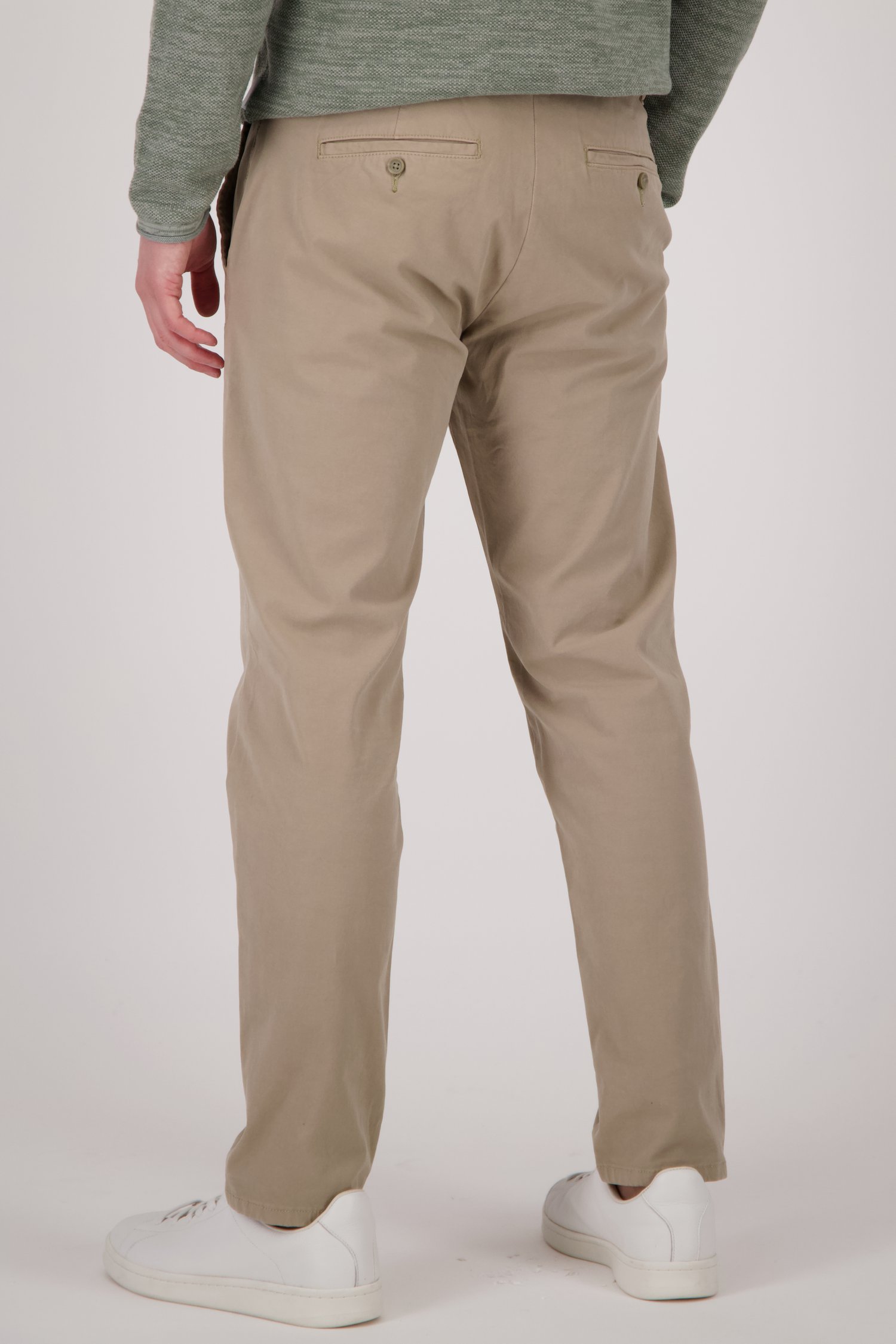Beige chino met elastische taille en striklint van ONLY & SONS voor Heren