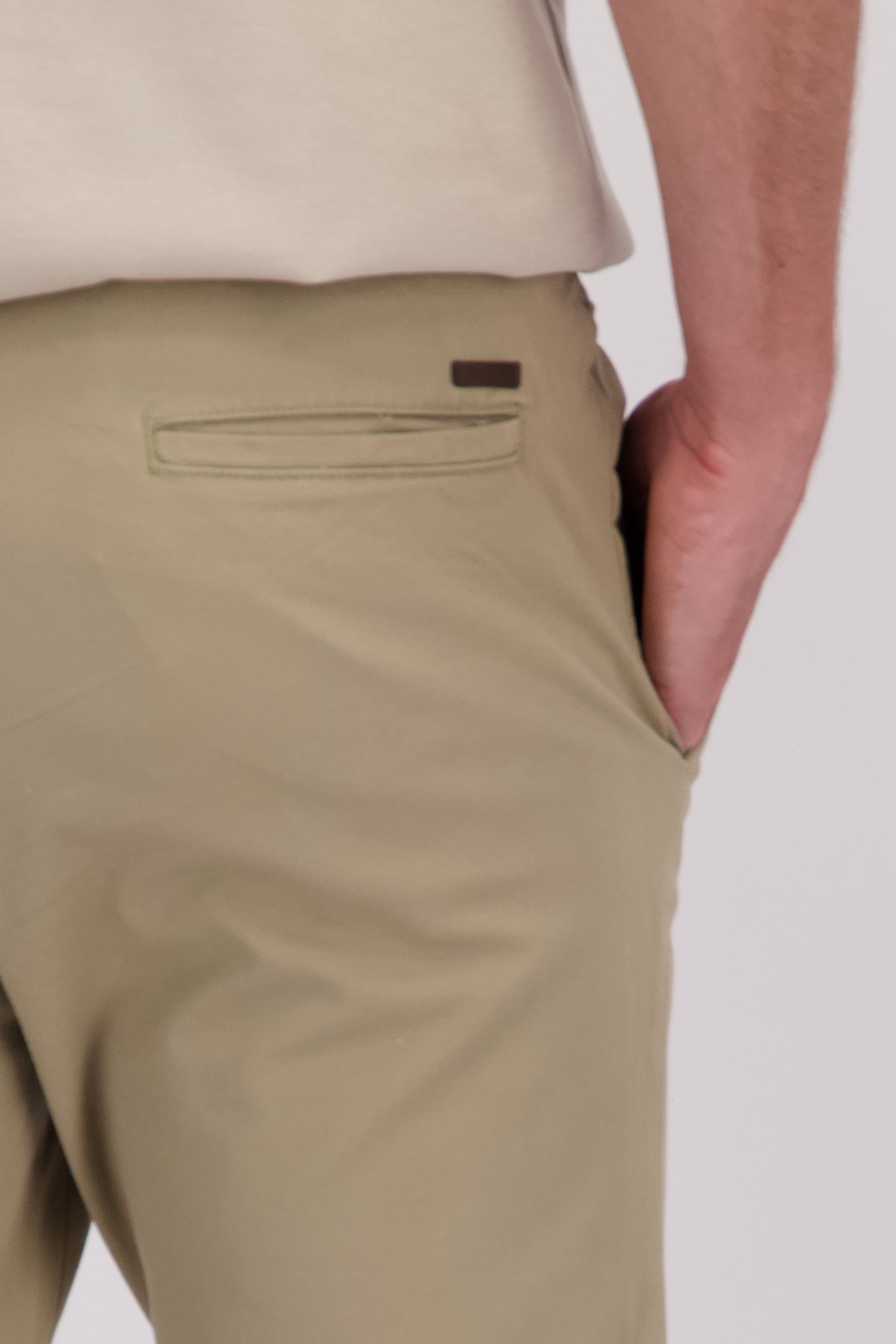 Beige chino met elastische tailleband en striklint van ONLY & SONS voor Heren