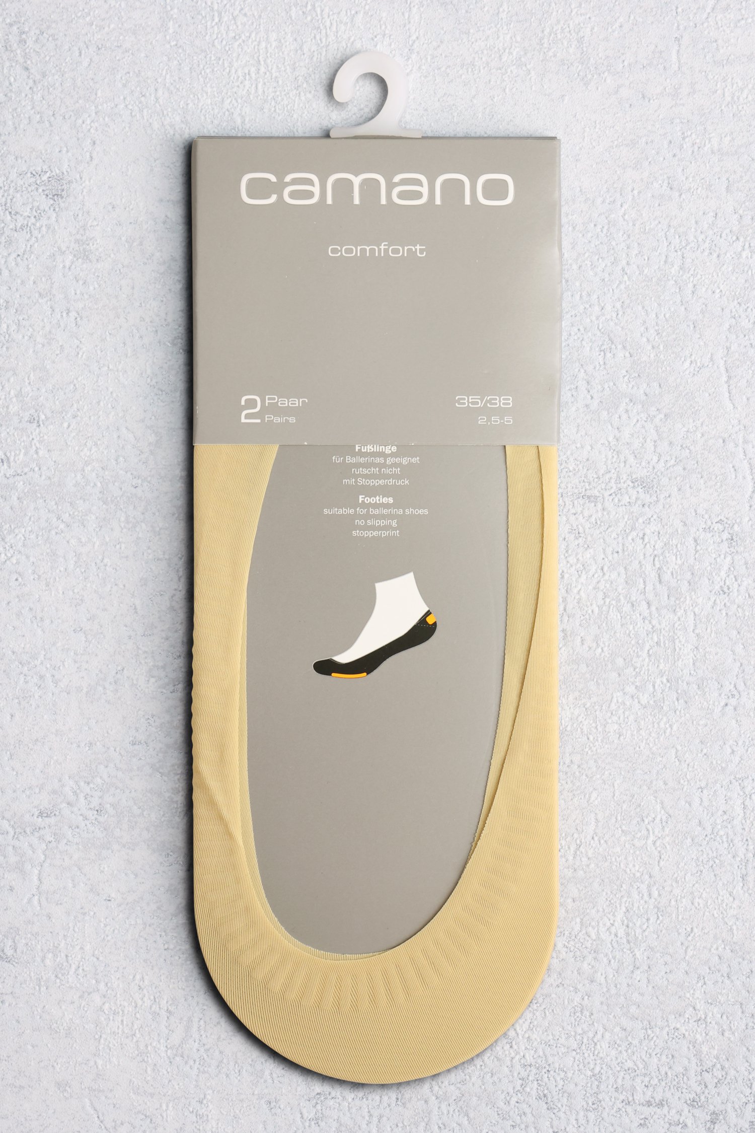 Beige footies - 2 paar van Camano voor Dames