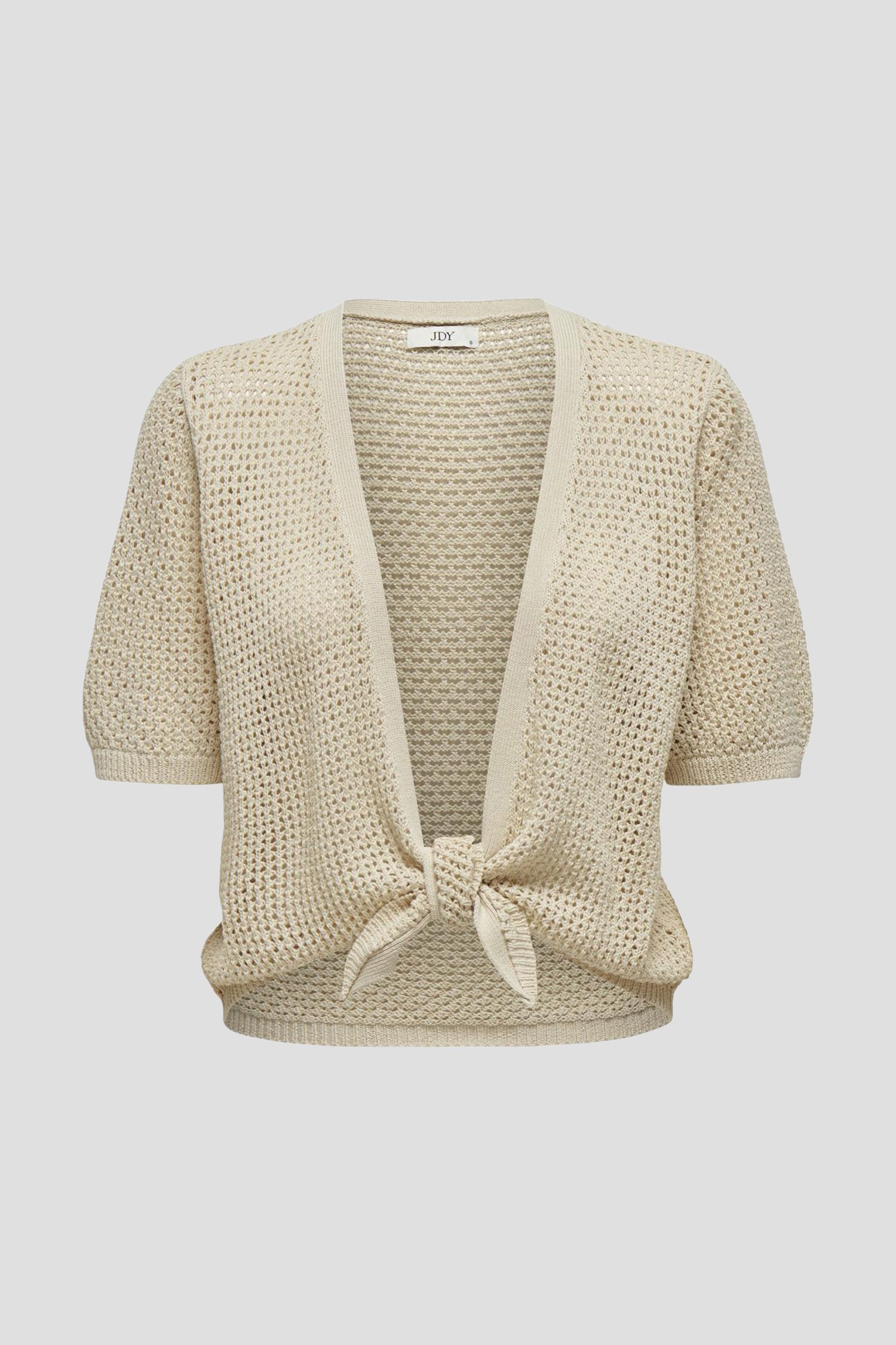 Beige gehaakte cardigan met korte mouwen van JDY voor Dames