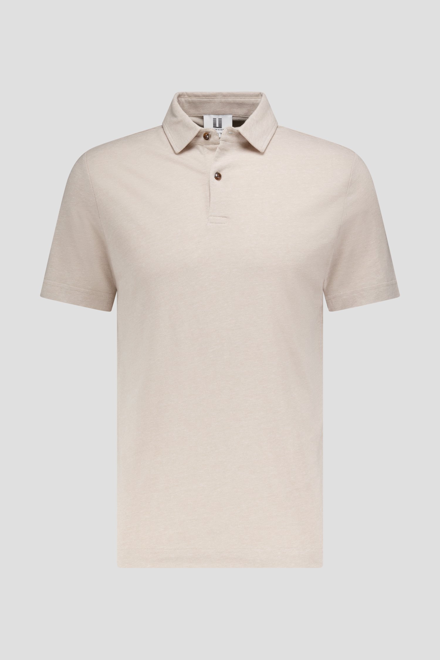 Productfoto 1 van Beige gemêleerde polo door Upper East voor Heren