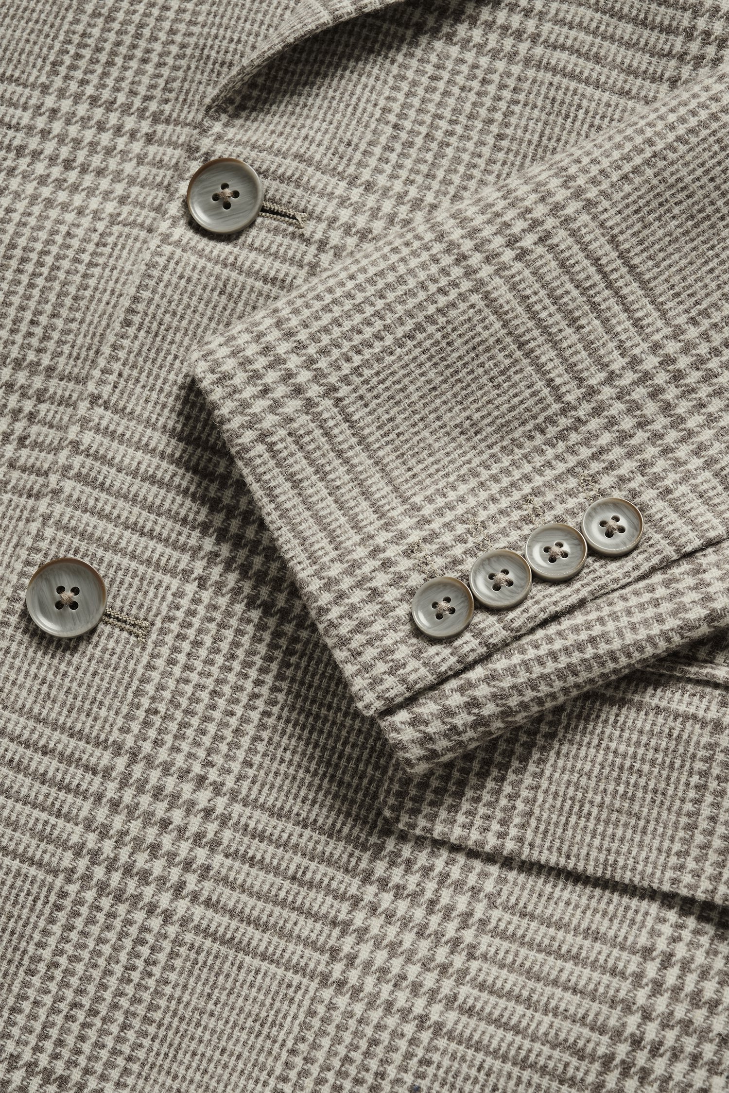 Productfoto 2 van Beige geruite blazer  door Matinique voor Heren