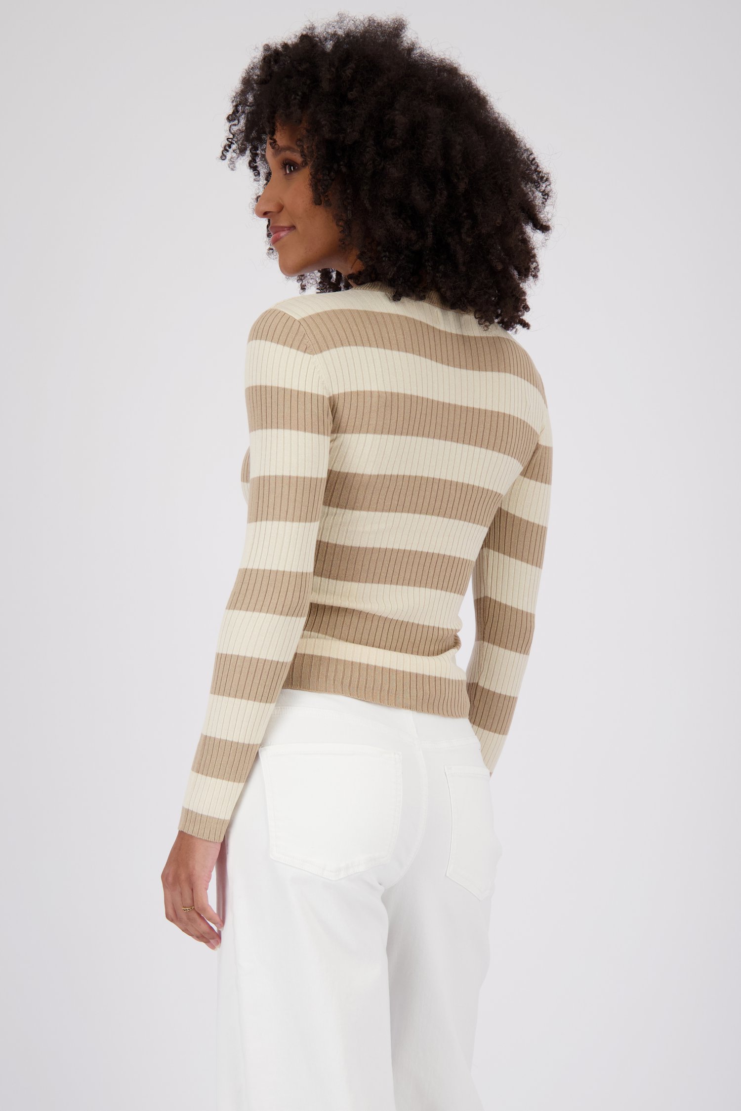 Beige gestreept truitje van JDY voor Dames