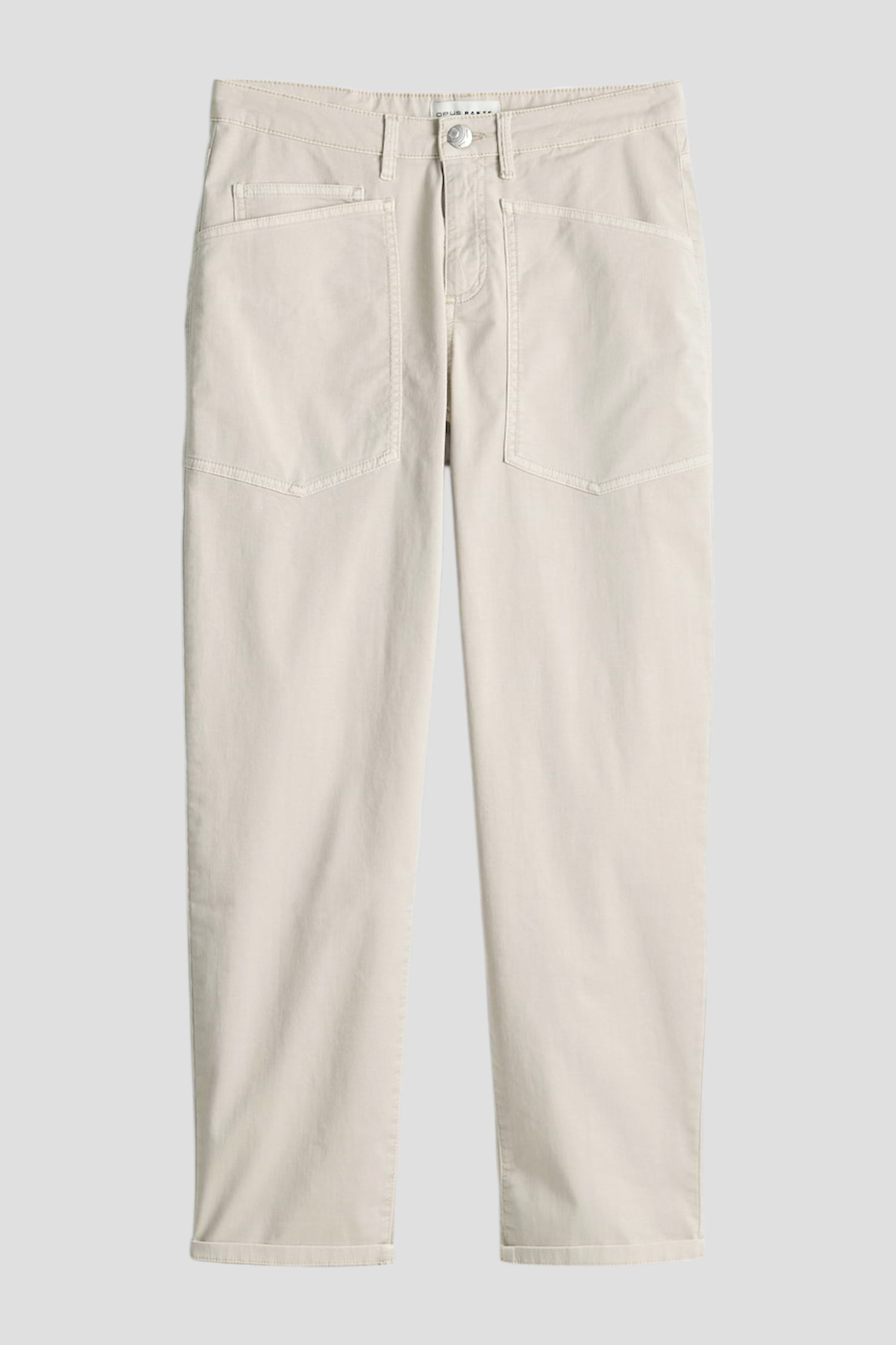 Productfoto 1 van Beige jeans met cargozakken door Opus pants voor Dames