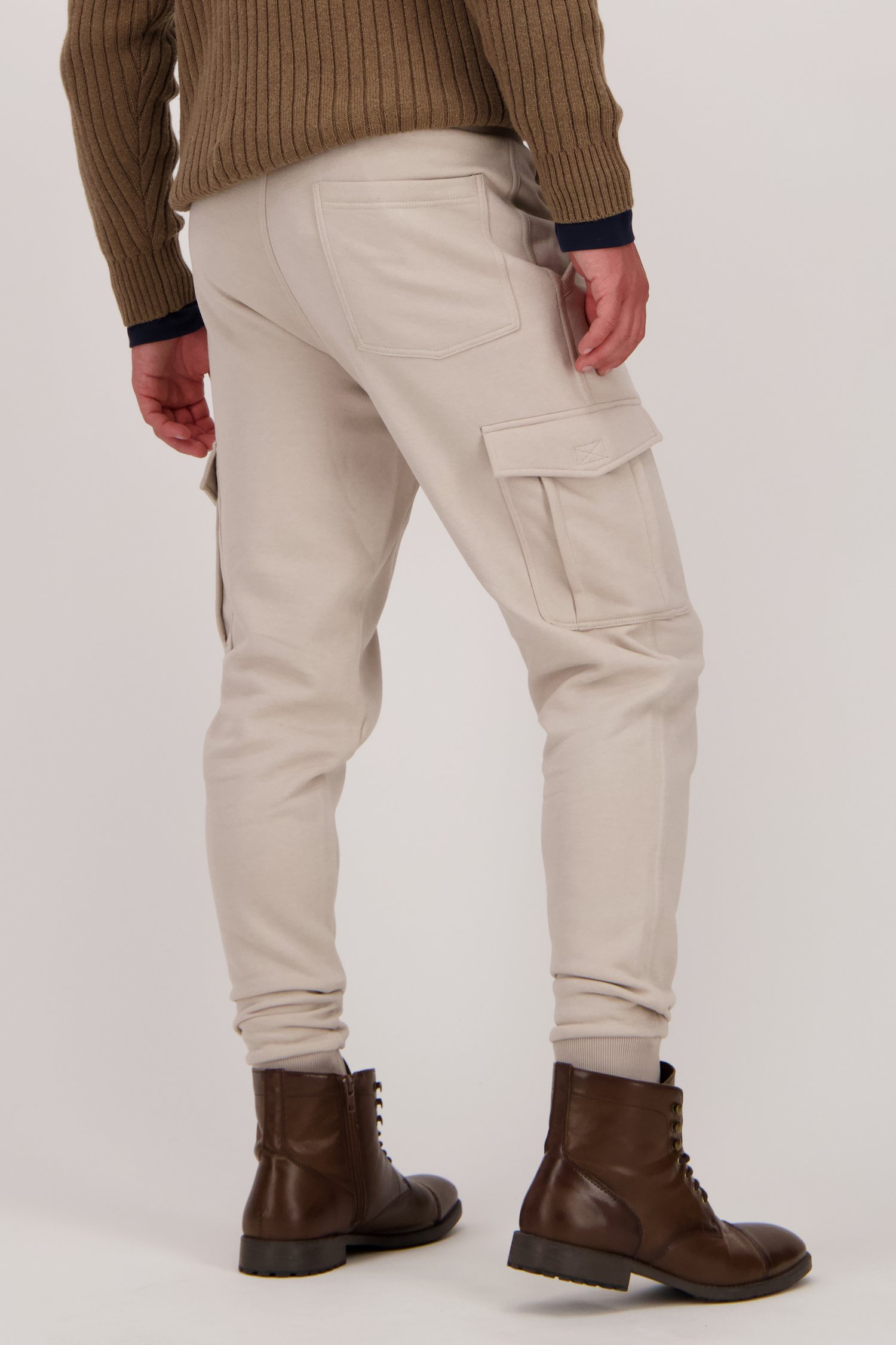Beige joggingbroek - Collectie Metejoor van Ravøtt voor Heren