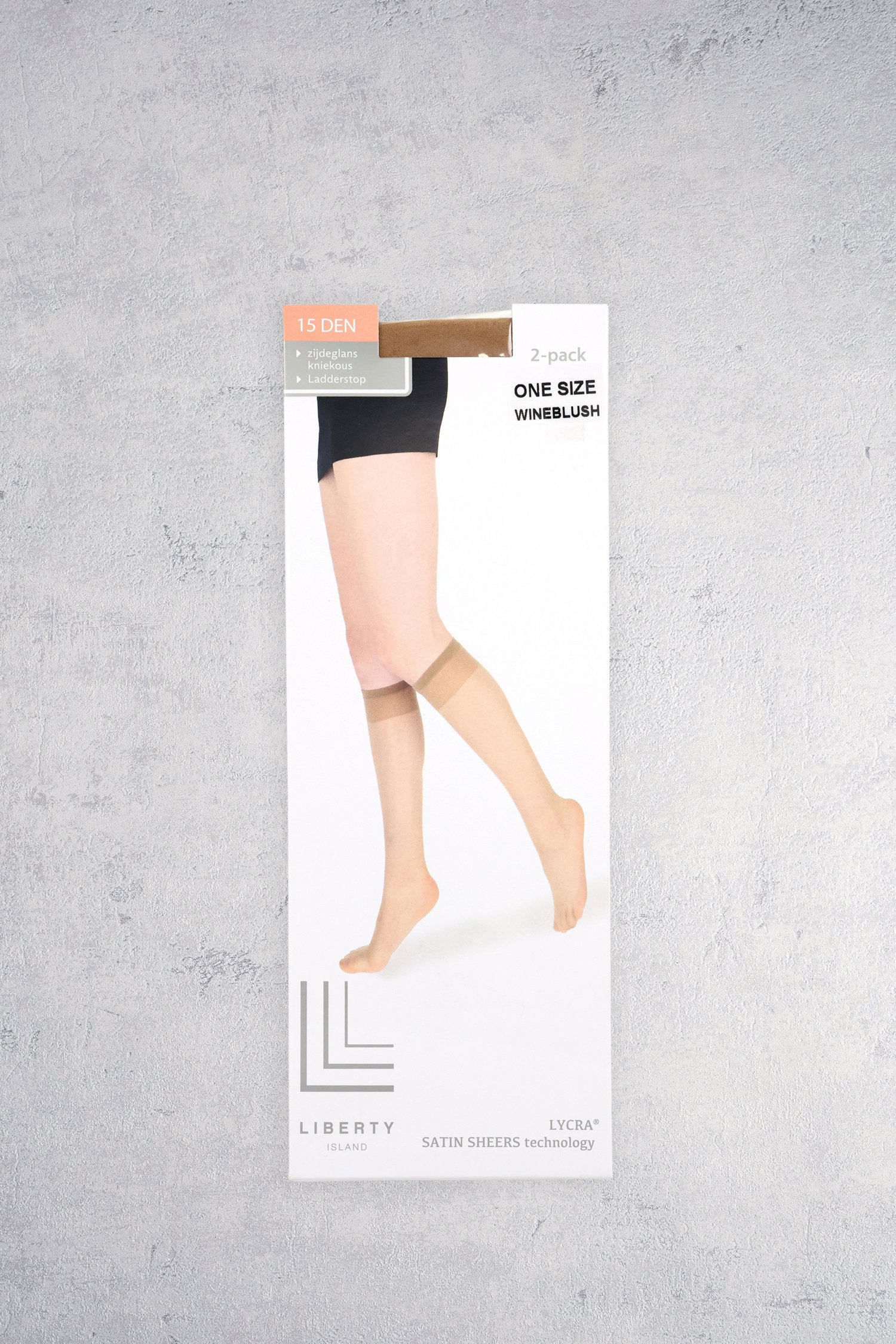 Productfoto 4 van Beige kniekousen - 15 den - 2 paar door Liberty Island voor Dames