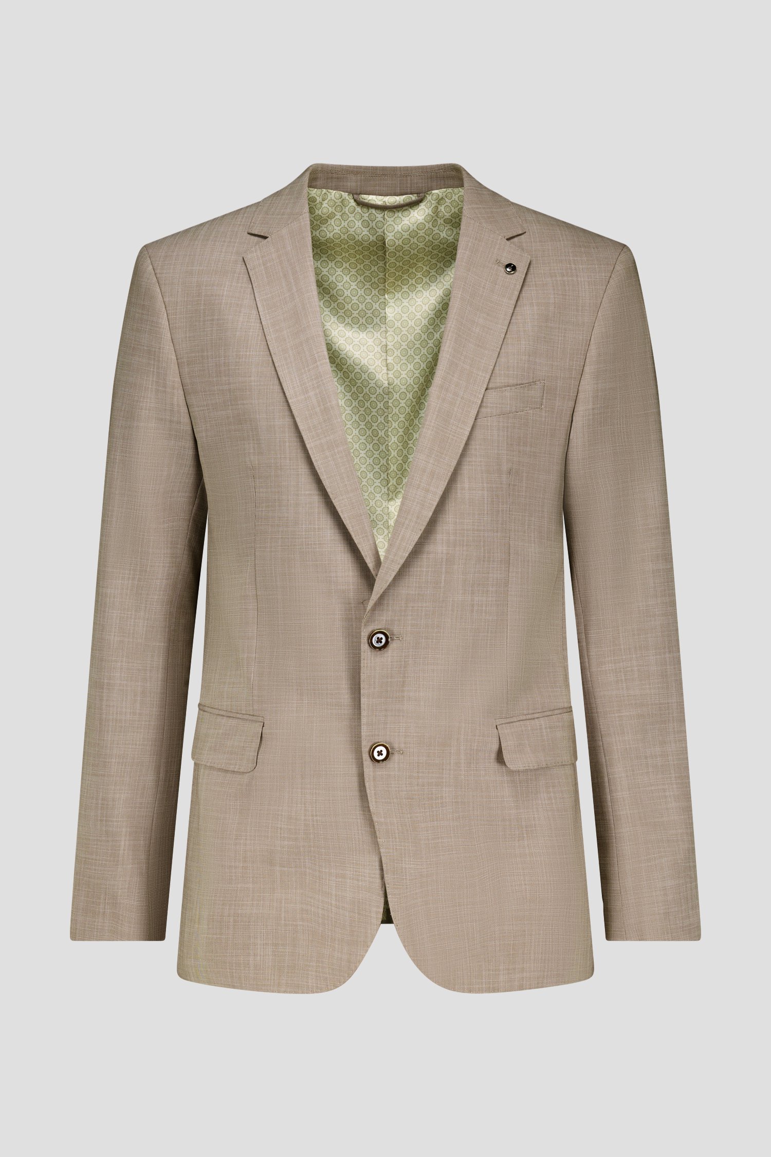 Beige kostuumvest – regular fit  van Dansaert Black voor Heren