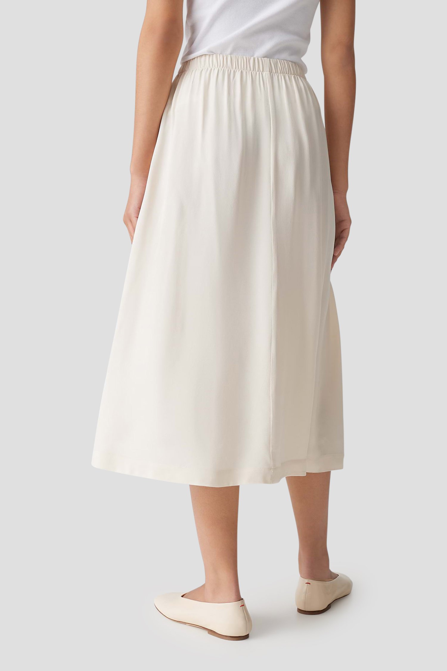Beige midi plooirok  van Opus voor Dames