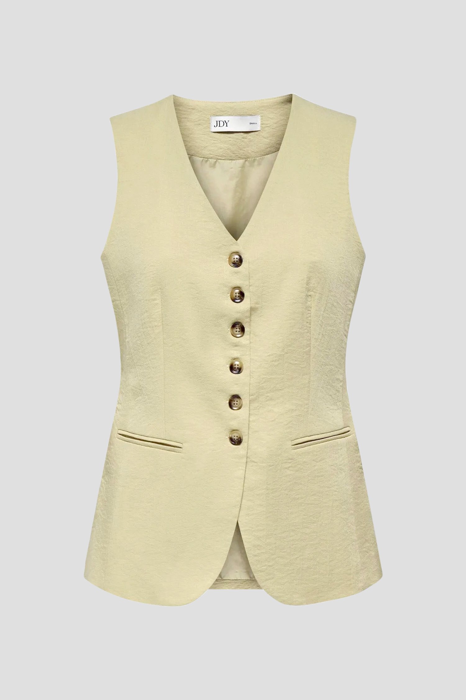 Productfoto 2 van Beige mouwloze blazer door JDY voor Dames