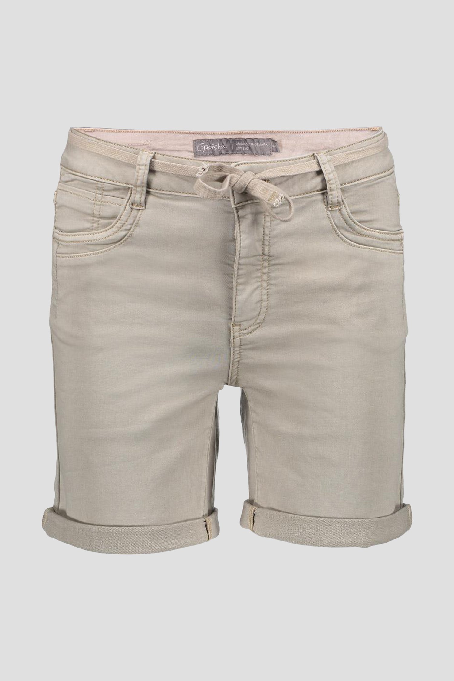 Beige short met striklint van Geisha voor Dames