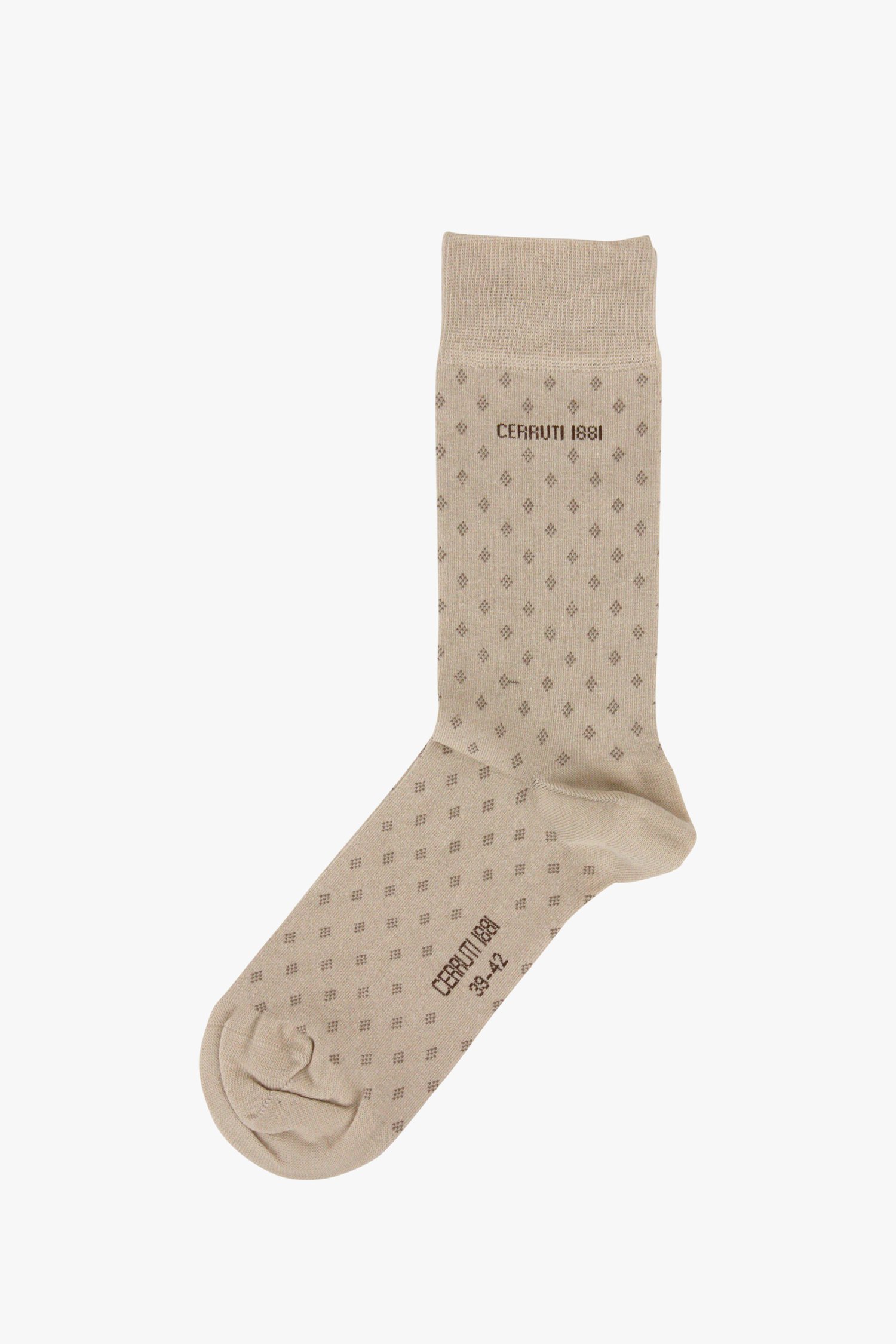 Beige sokken met print van Cerruti 1881 voor Heren
