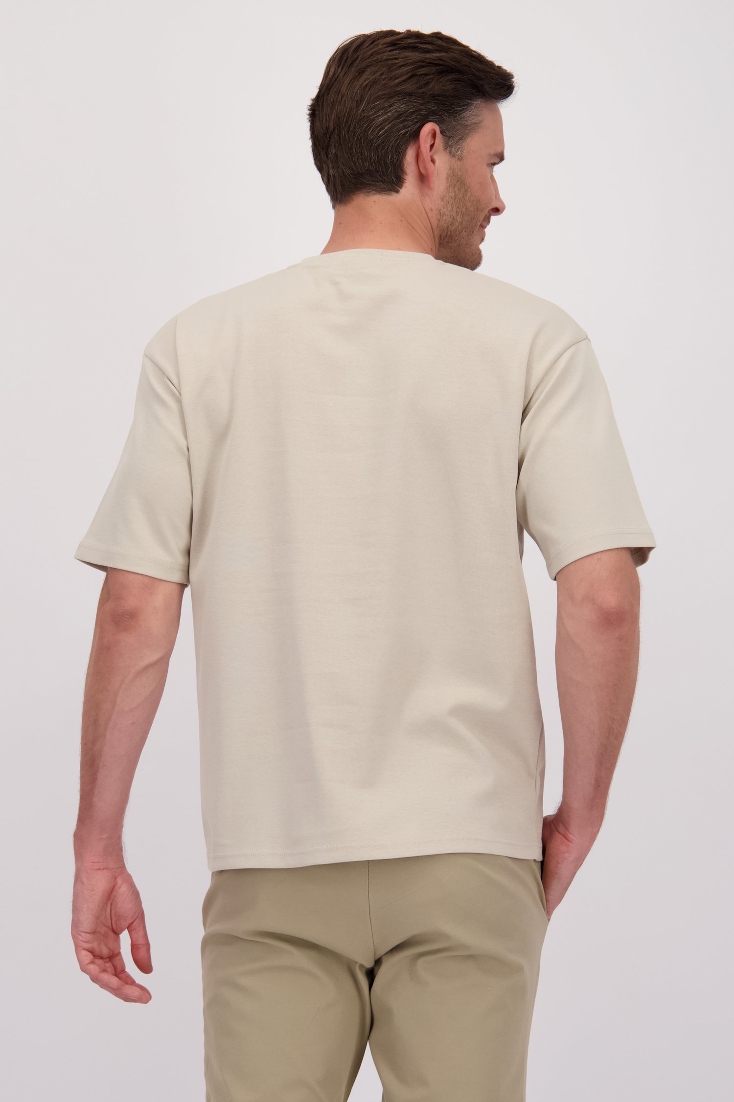 Achterkant van Beige T-shirt met ronde hals door Only & Sons voor Heren