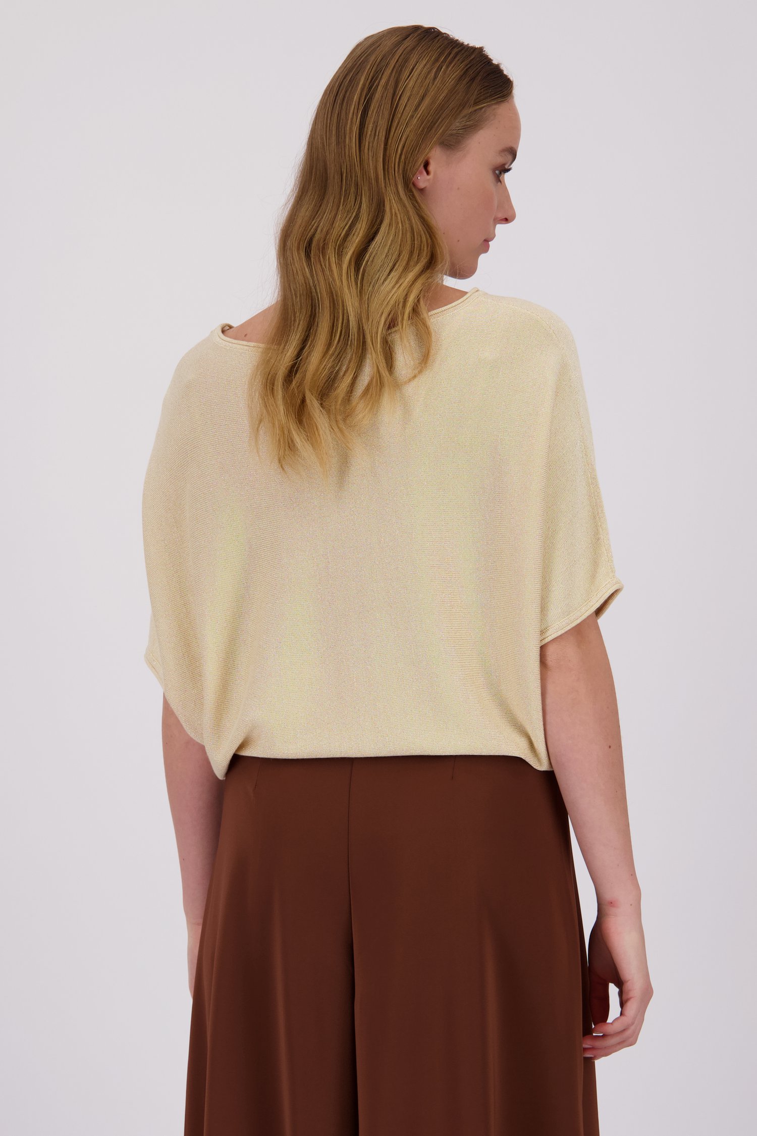 Beige trui met korte vleermuismouwen van D'Auvry voor Dames
