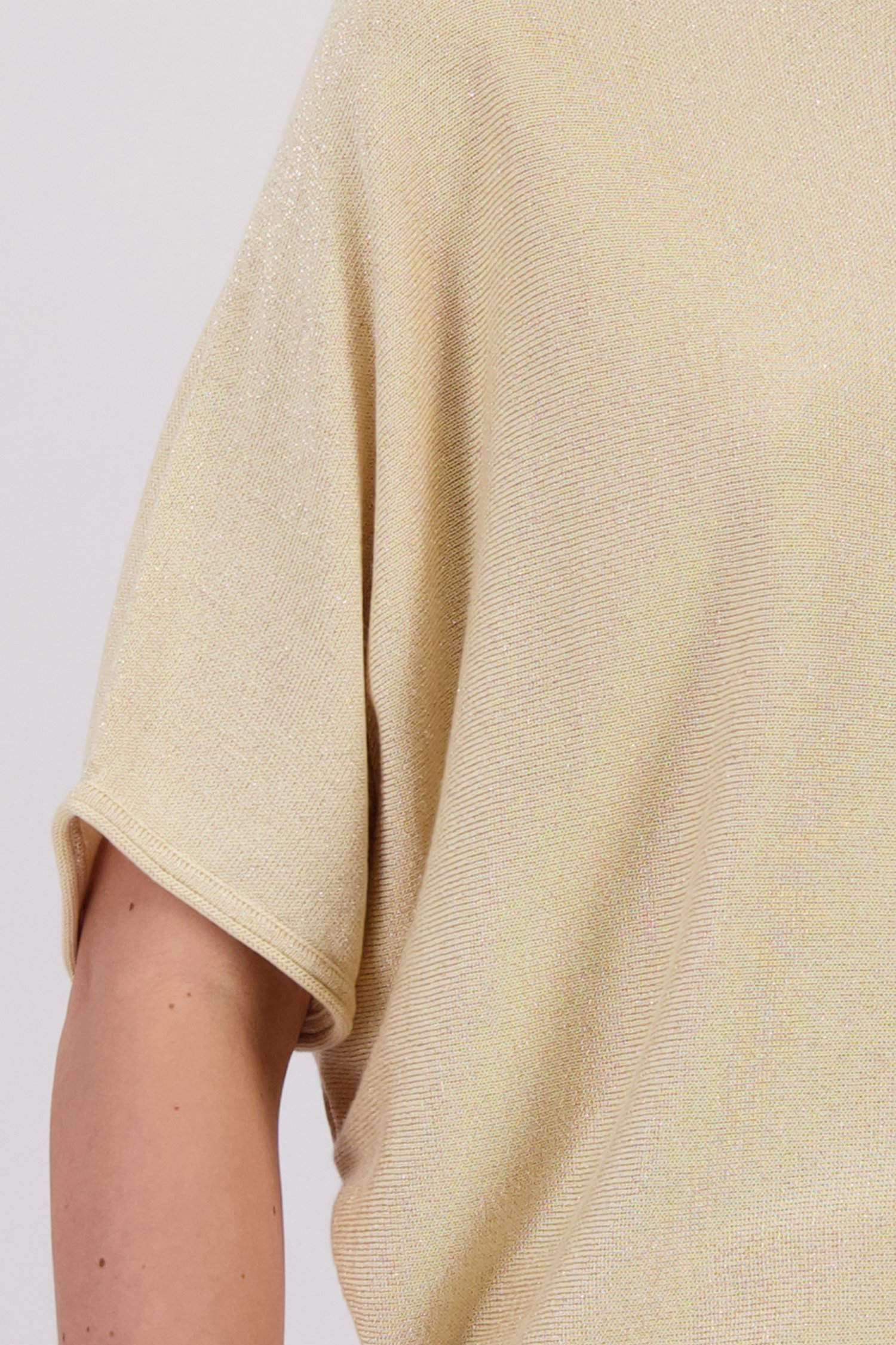 Beige trui met korte vleermuismouwen van D'Auvry voor Dames