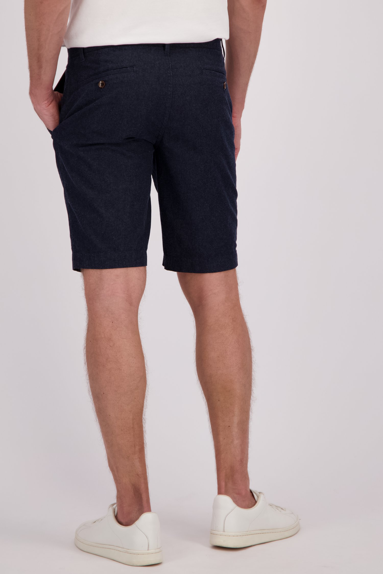Bermuda bleu foncé effet denim de Brassville pour Hommes