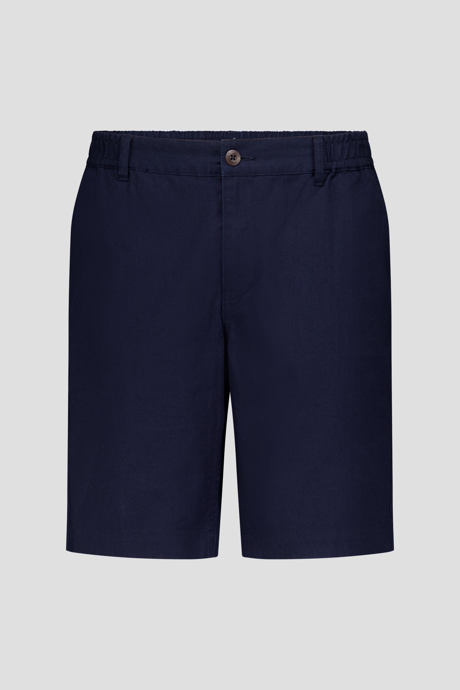 Bermuda bleu marine avec taille élastique de Ravøtt pour Hommes