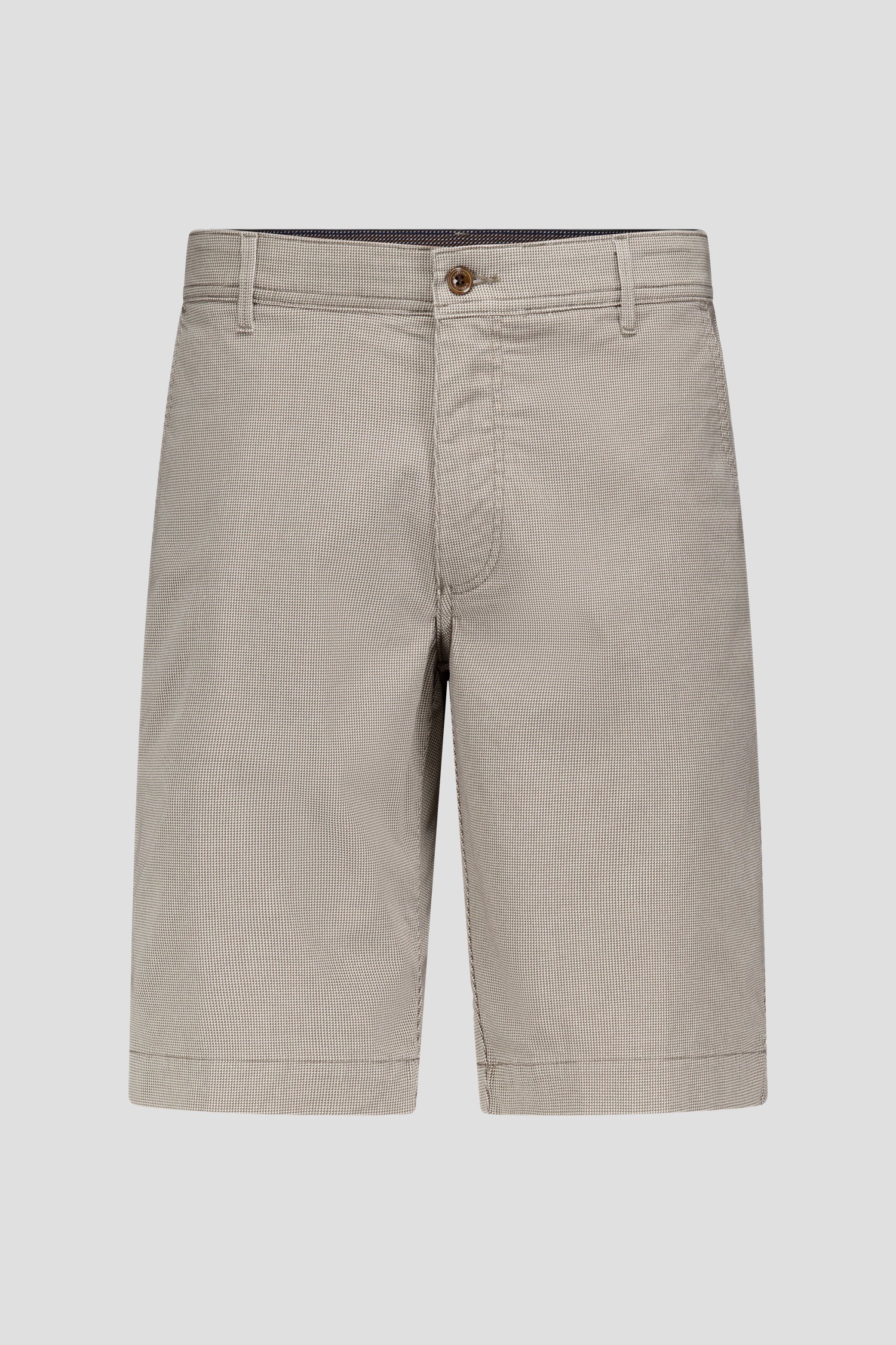 Bermuda met fijn groen driehoekpatroon van Brassville voor Heren