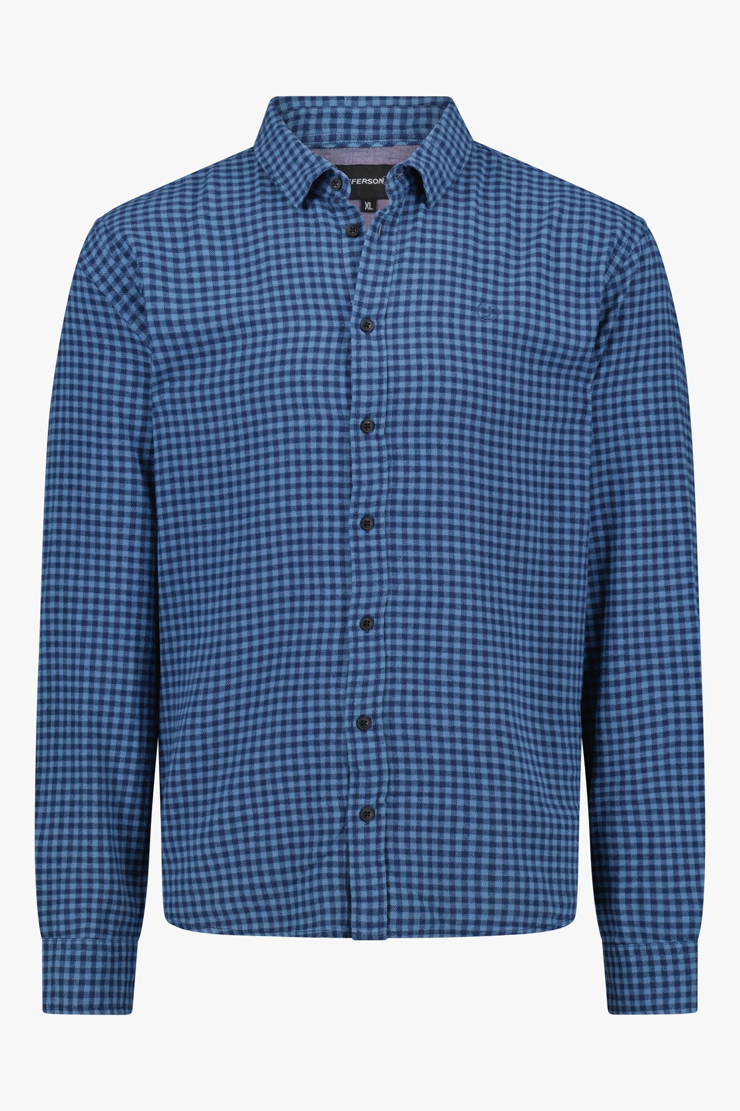 Blauw hemd met patroon - comfort fit van Jefferson voor Heren
