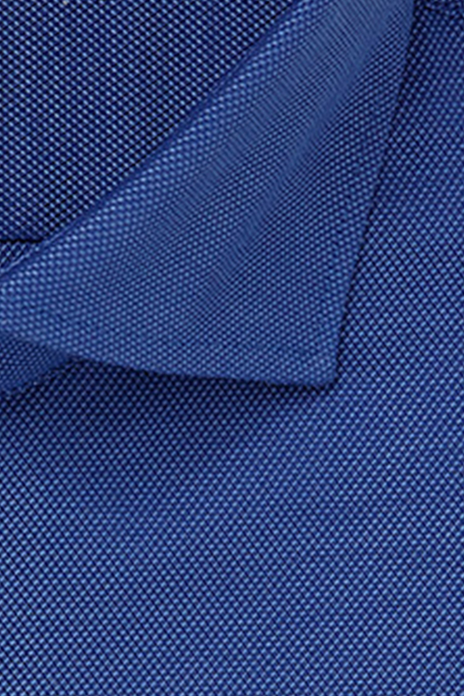 Blauw hemd met textuur - Slim fit van Michaelis voor Heren