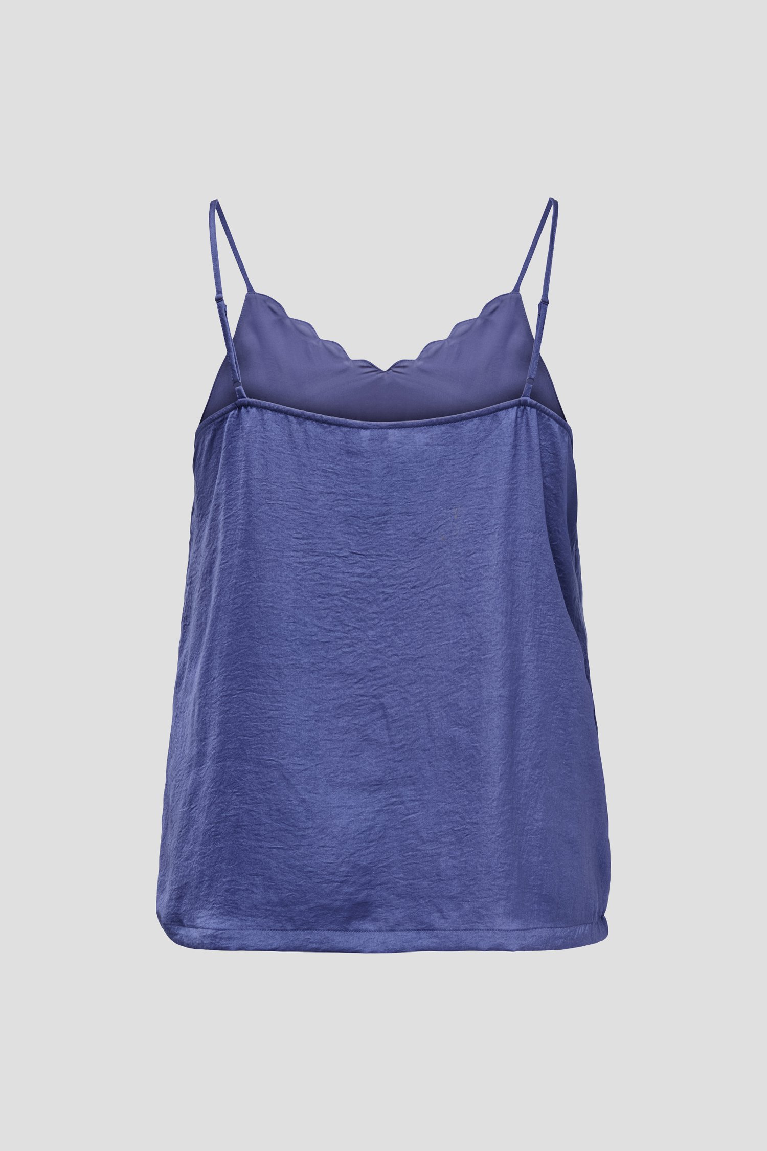 Blauw topje met golvende V-hals van Only Carmakoma voor Dames