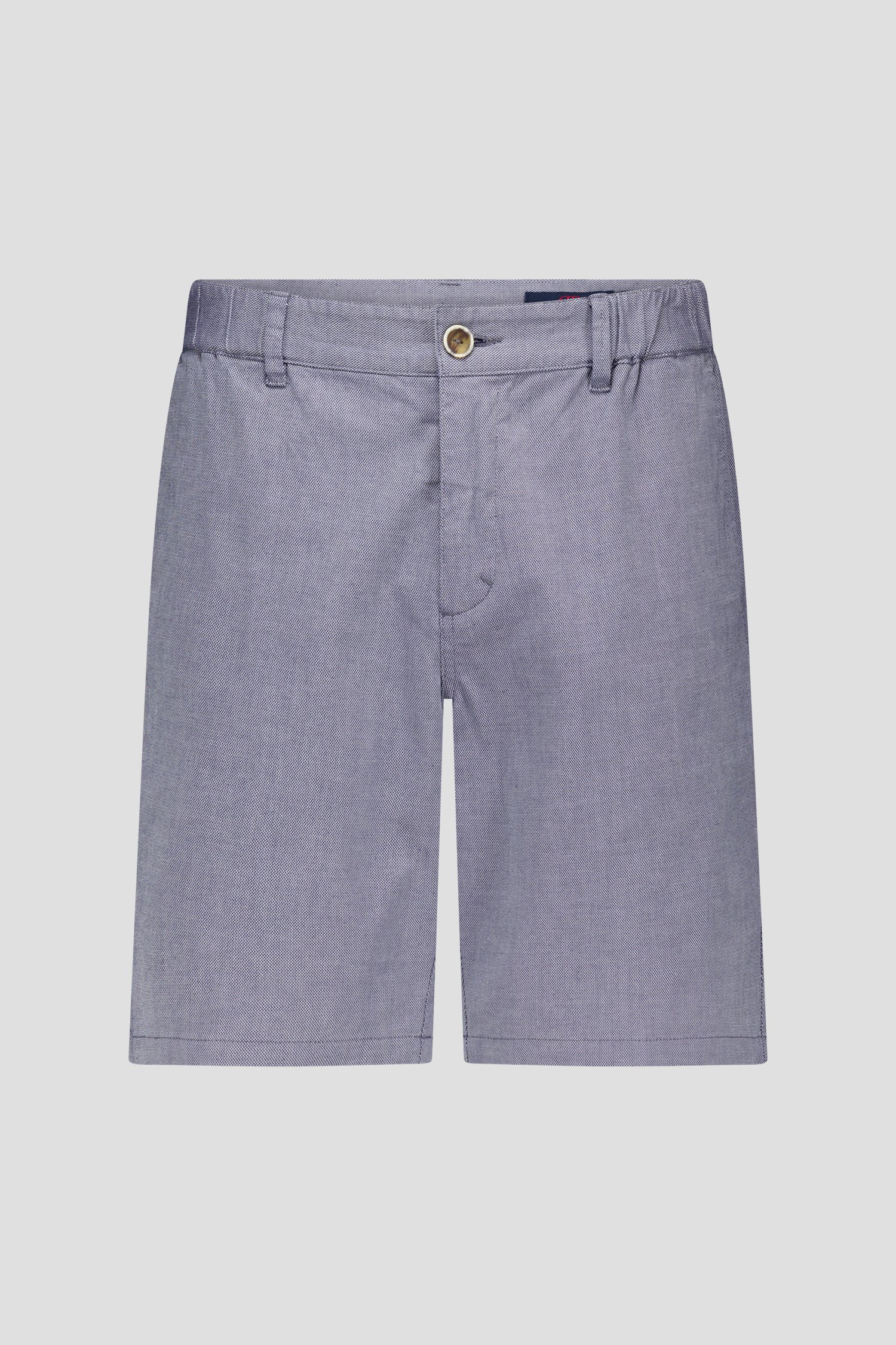 Blauwe bermuda met elastische tailleband van Dansaert Blue voor Heren