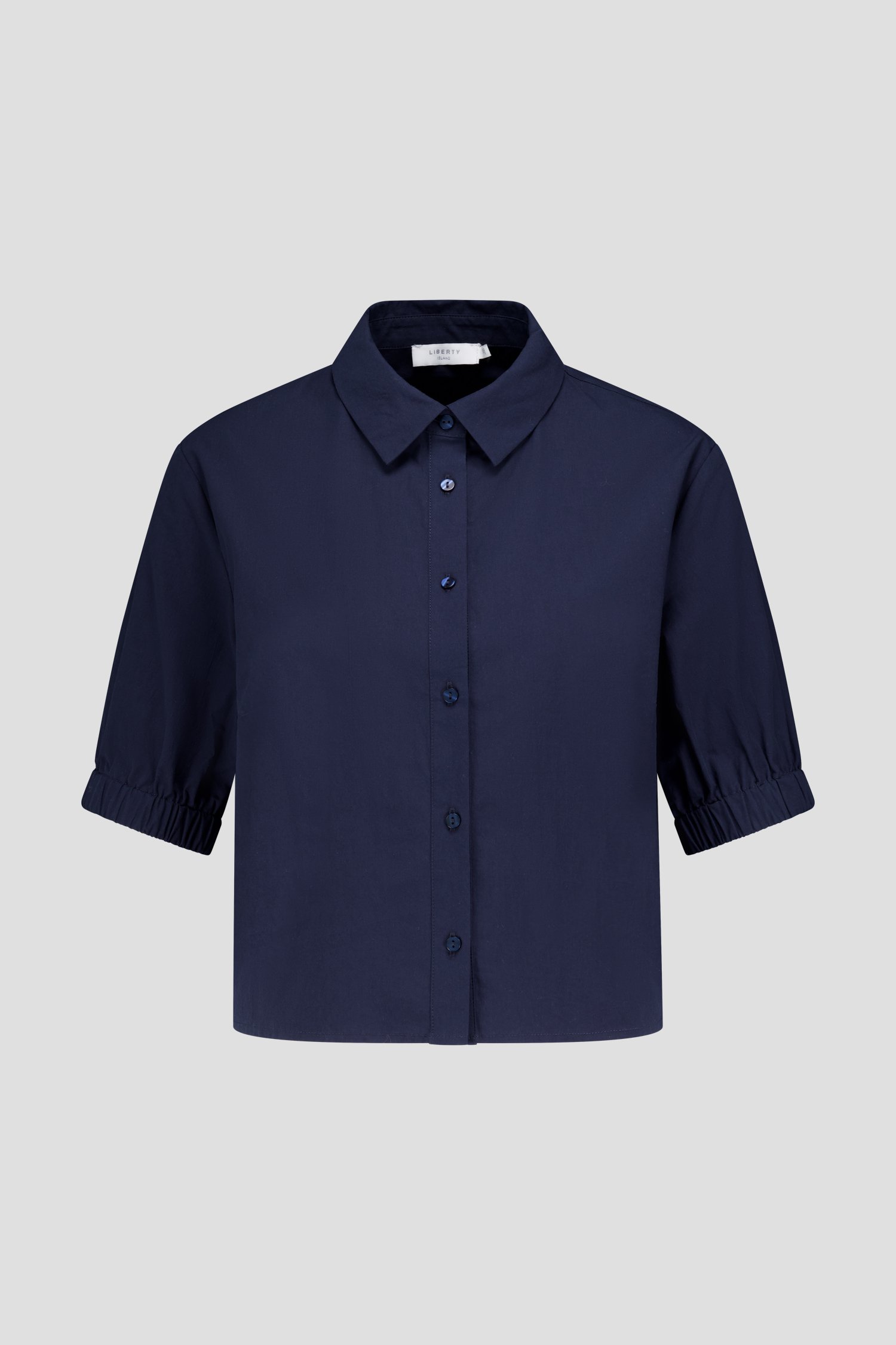 Productfoto 1 van Blauwe blouse met korte mouwen door Liberty Island voor Dames