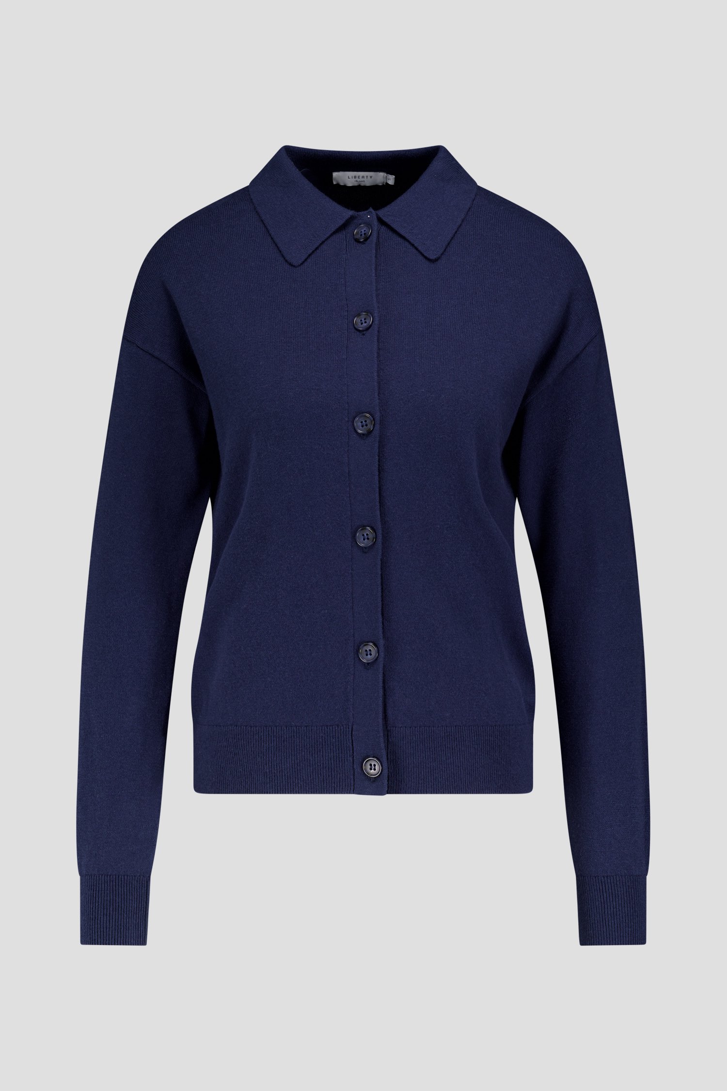 Productfoto 1 van Blauwe cardigan met polokraag door Liberty Island voor Dames