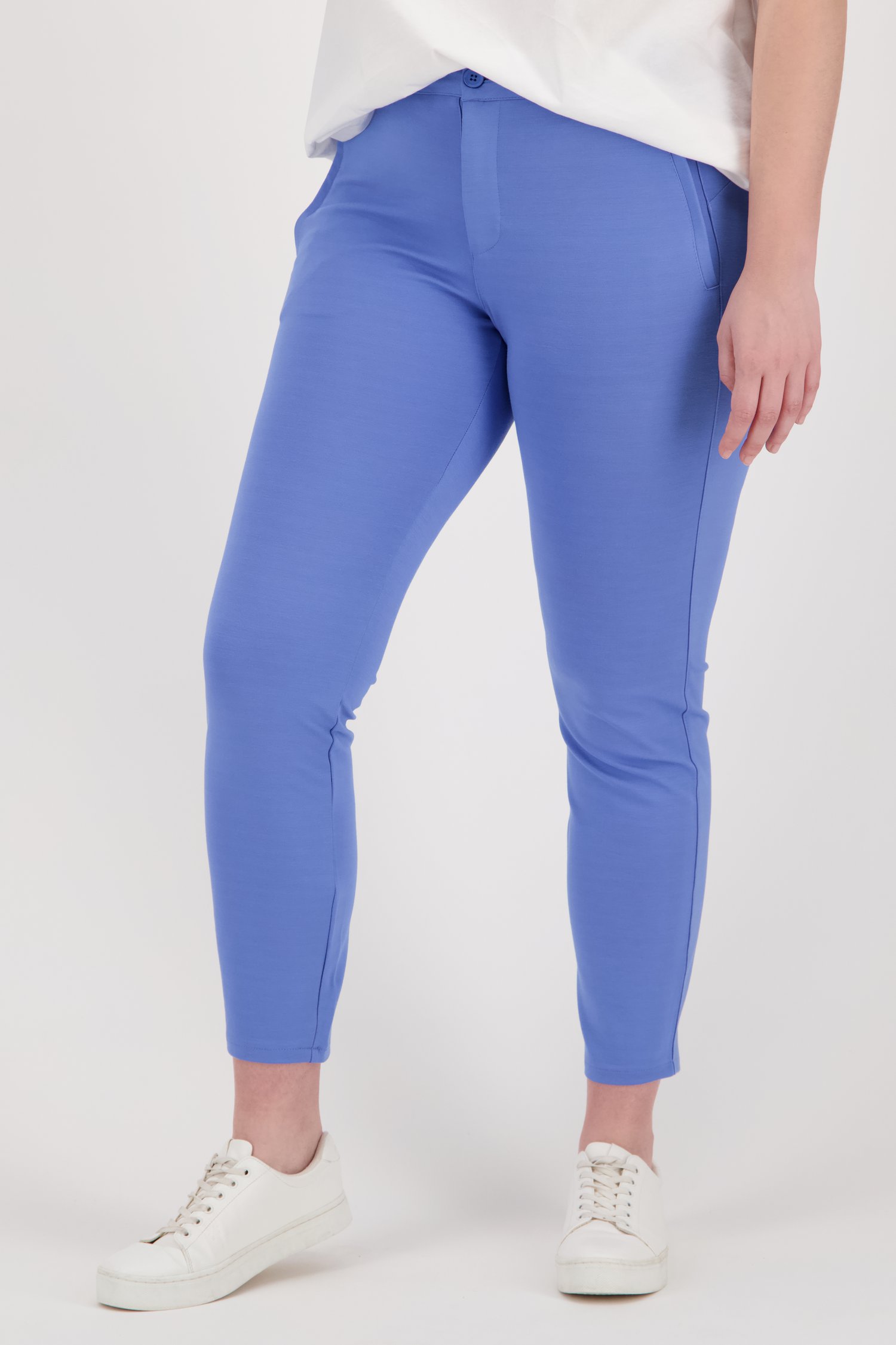 Blauwe geklede broek van Fransa voor Dames