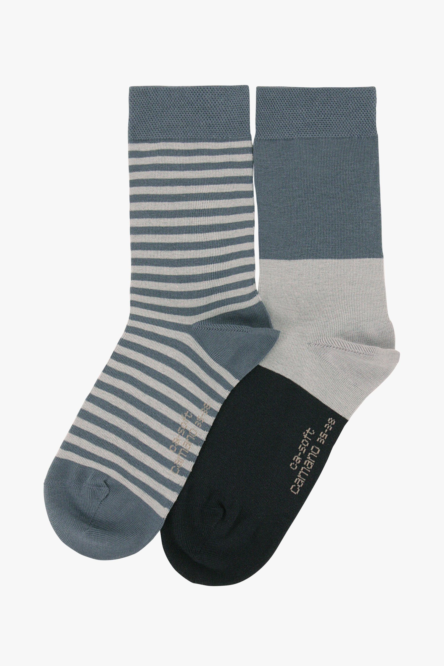 Blauwe & gestreepte sokken - 2 paar van Camano voor Dames