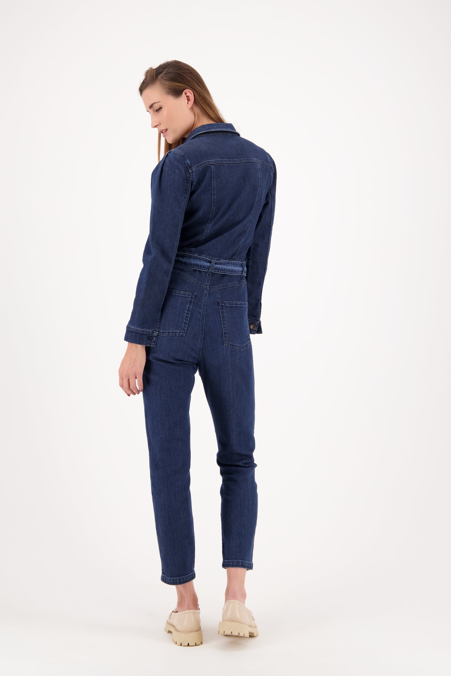 Blauwe jeans jumpsuit  van Louise voor Dames