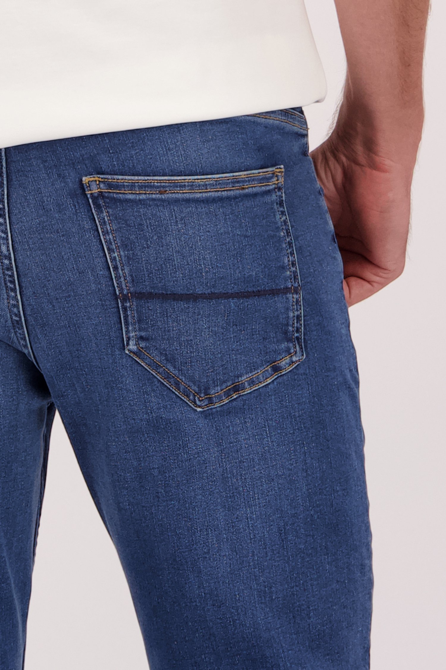 Detail van Blauwe jeans - Lars - Slim fit - L34 door Liberty Island Denim voor Heren