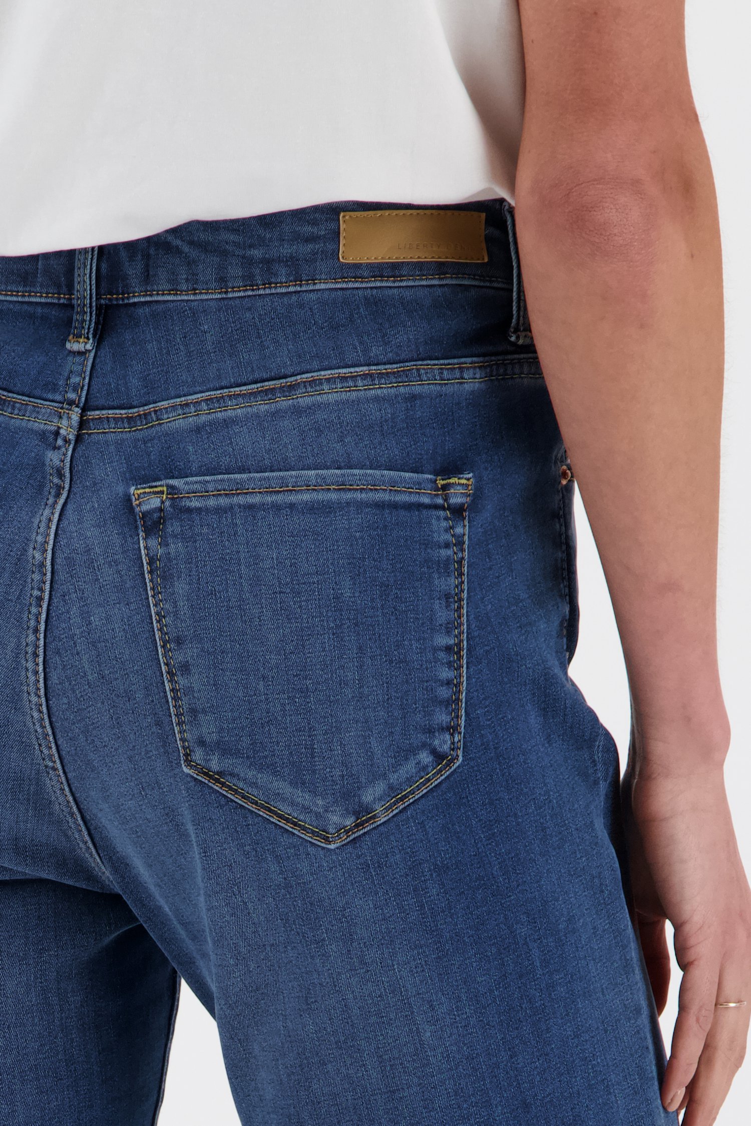 Blauwe jeans - Lily - slim fit - L34 van Liberty Island Denim voor Dames