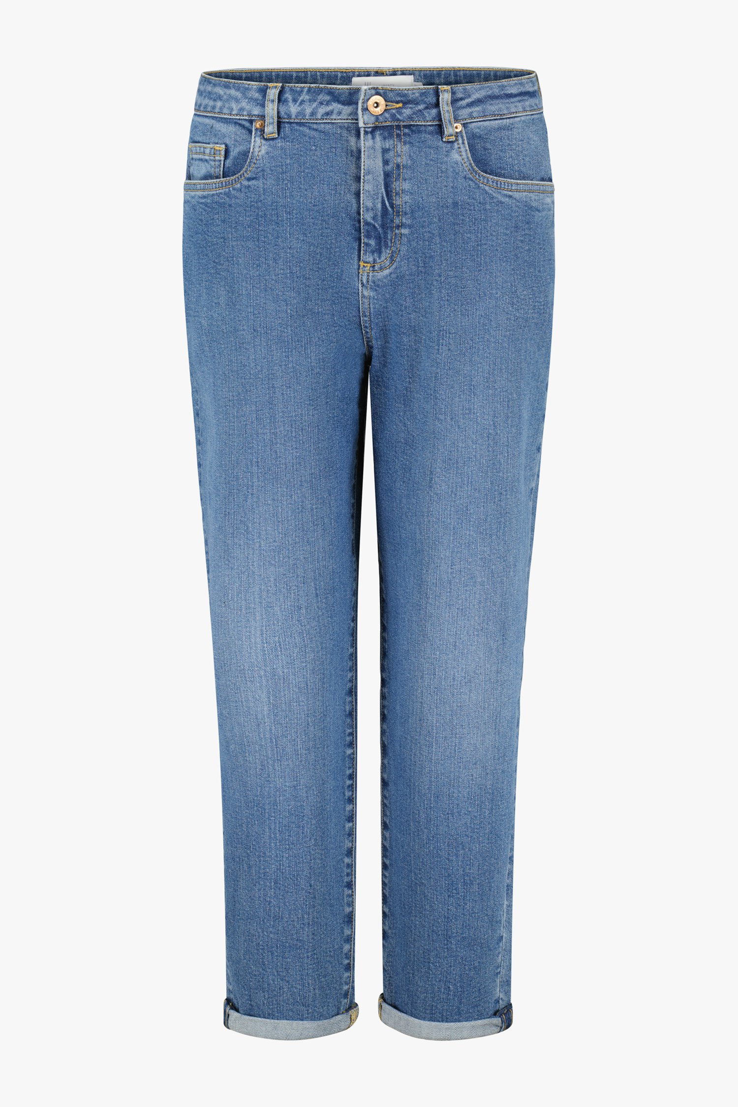 Blauwe jeans - mom fit van Liberty Island Denim voor Dames