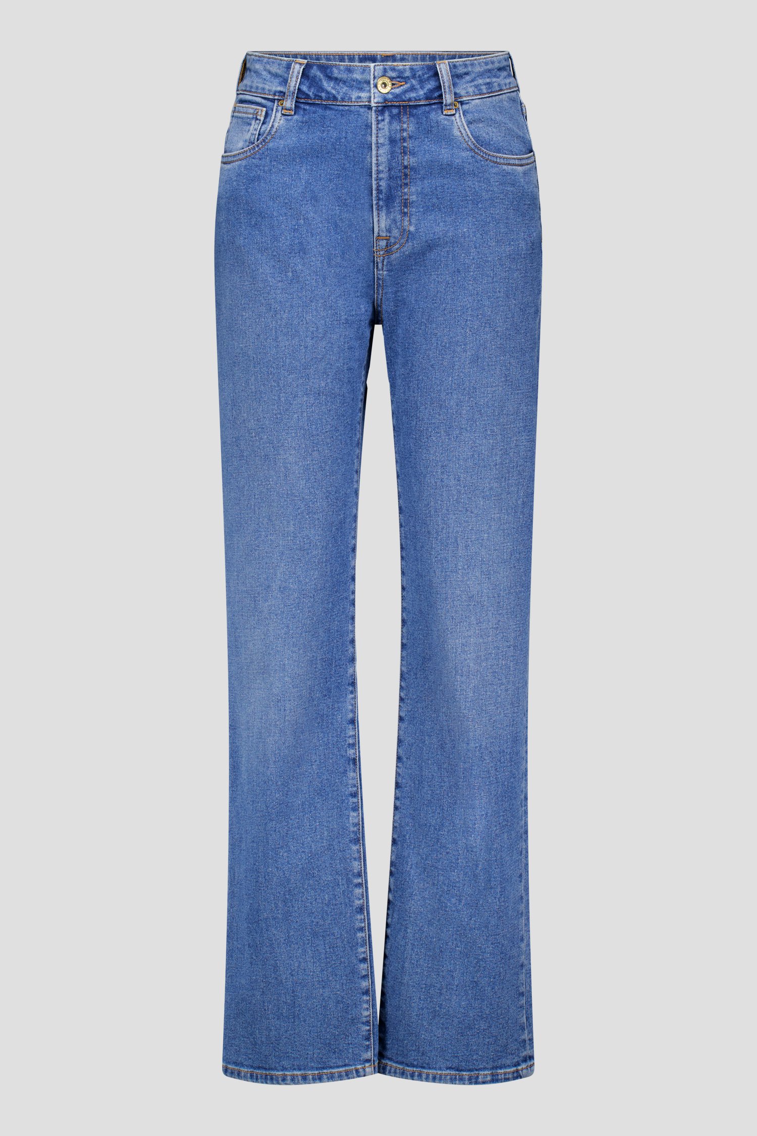 Blauwe jeans - Straight fit van Liberty Island Denim voor Dames