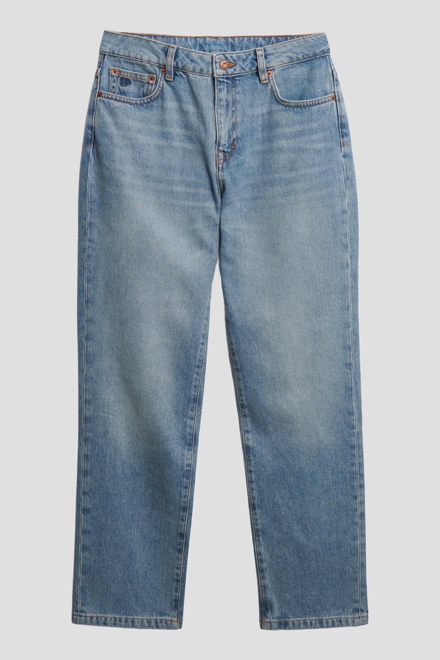 Productfoto 2 van Blauwe jeans - Straight fit door Superdry voor Dames