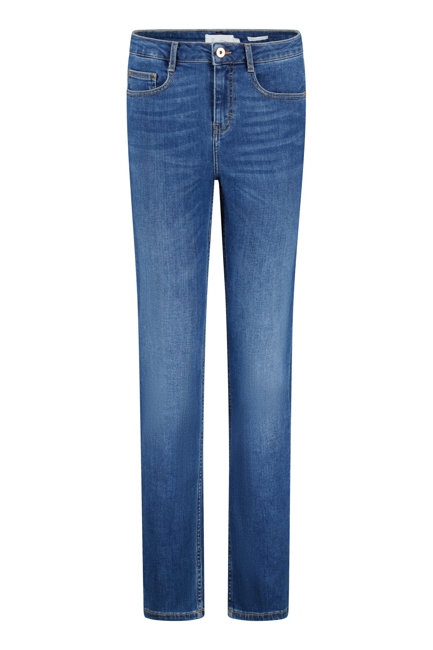Blauwe jeans - Tammy - straight fit - L32 van Liberty Island Denim voor Dames