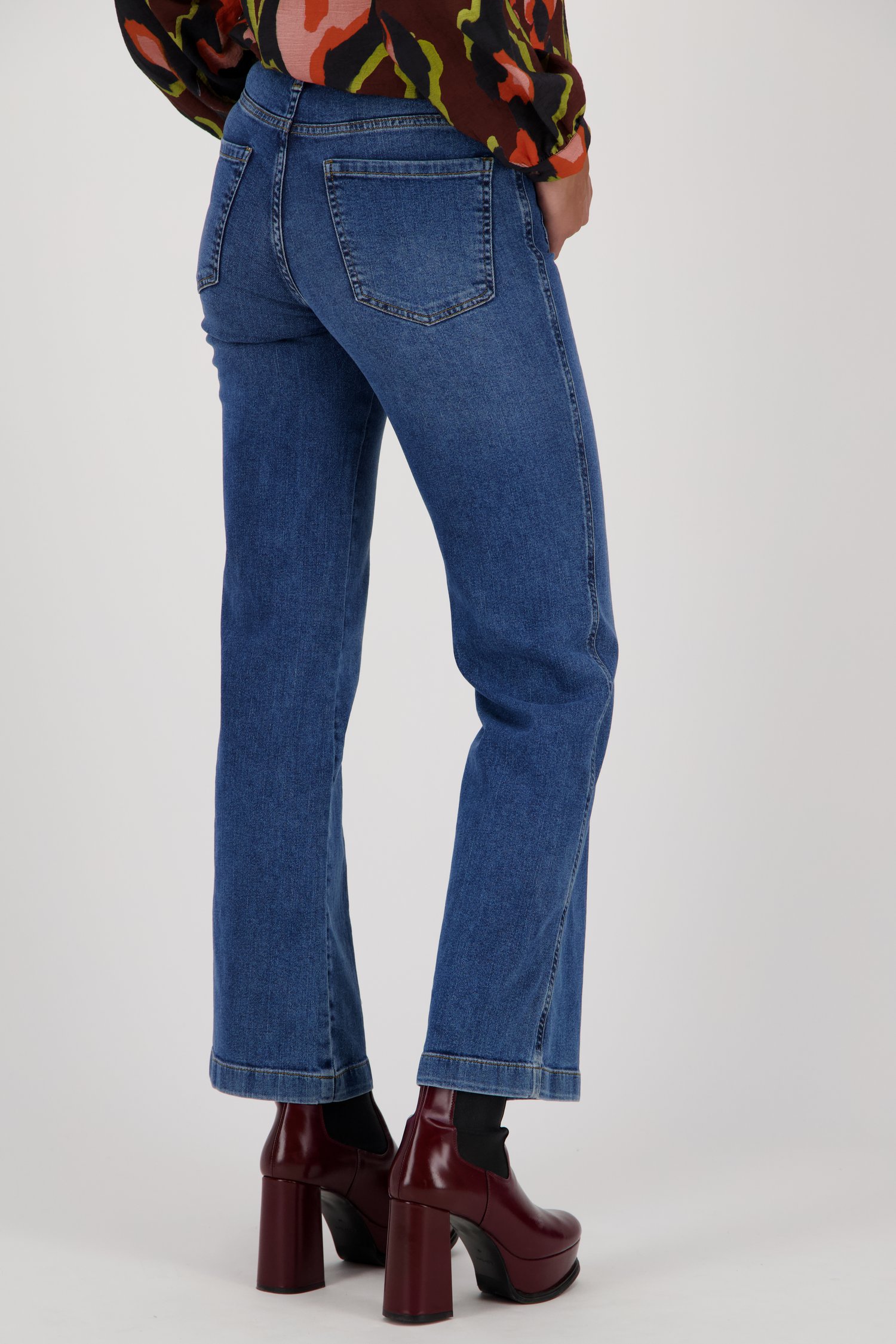 Blauwe jeans - Wide leg fit van Geisha voor Dames