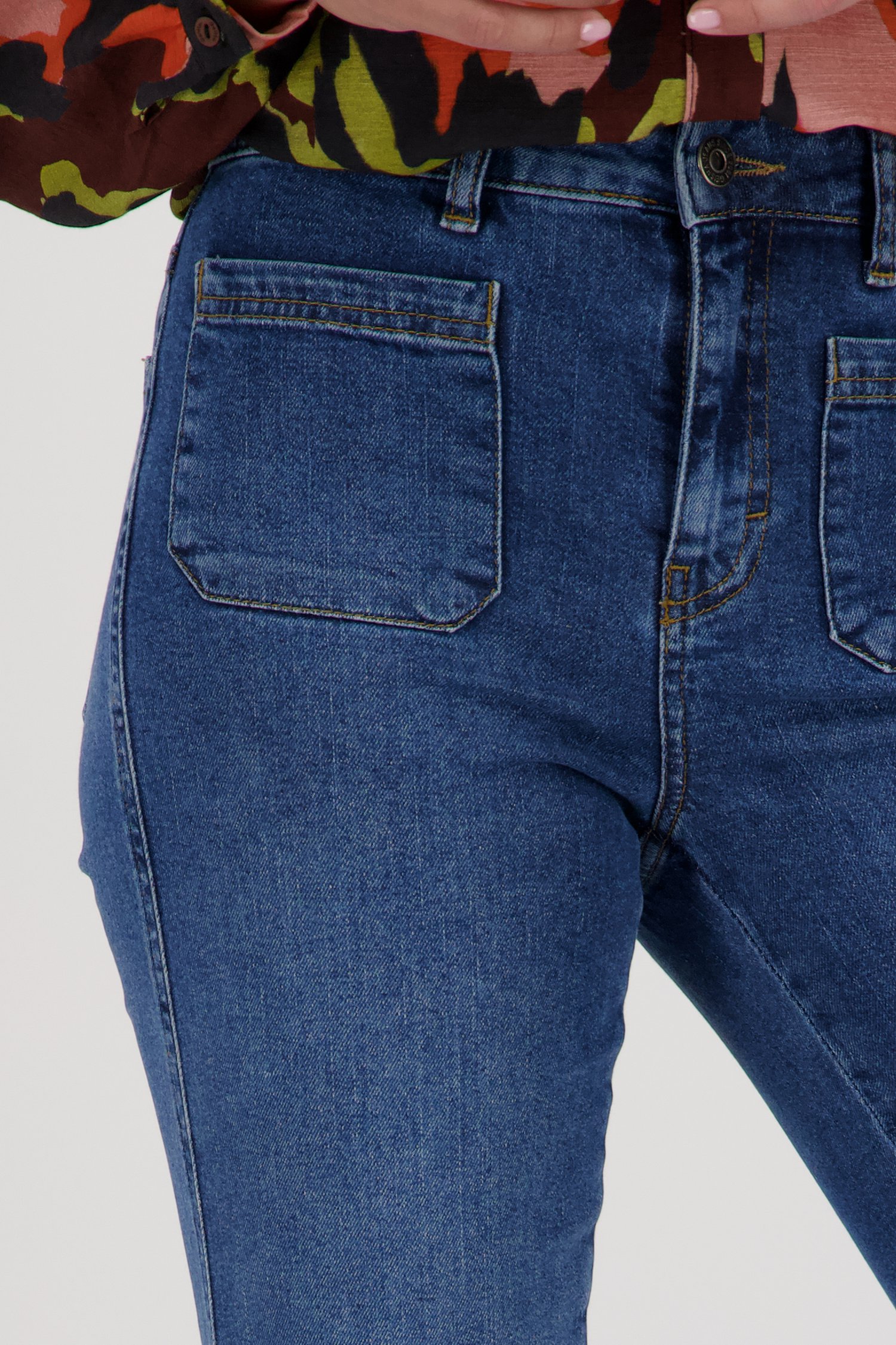 Blauwe jeans - Wide leg fit van Geisha voor Dames