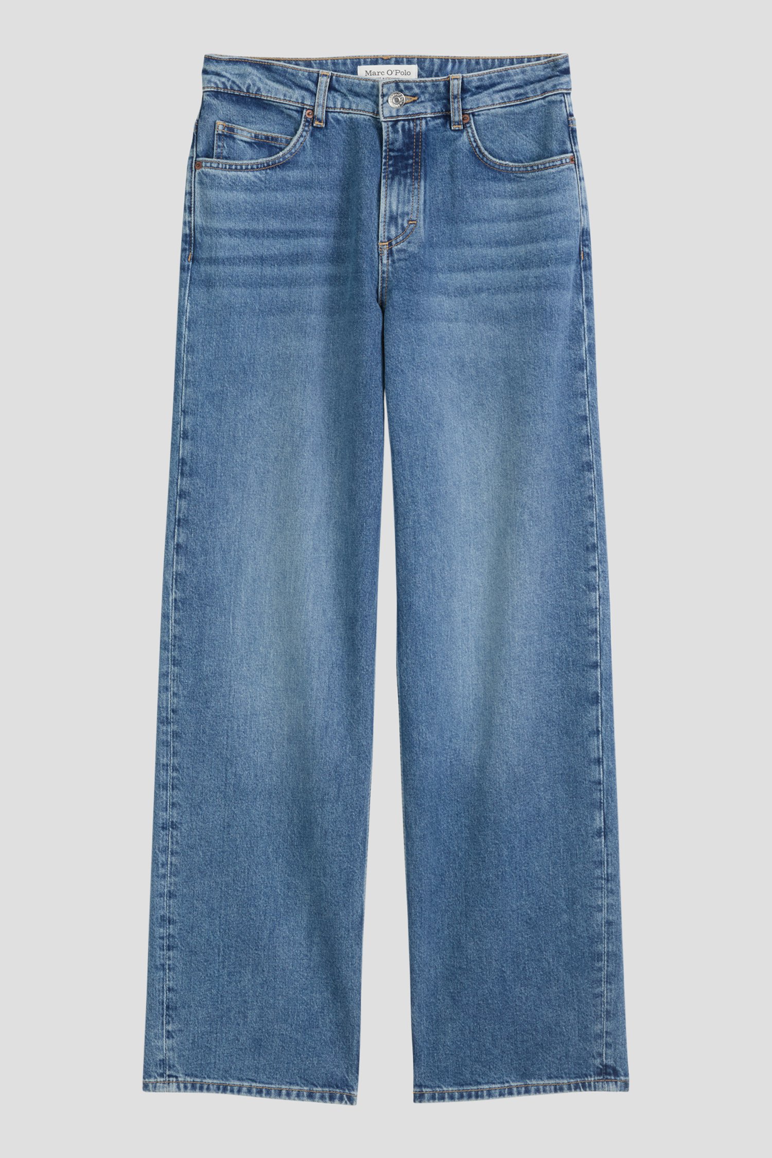Productfoto 1 van Blauwe jeansbroek - Wide leg fit door Marc O'Polo voor Dames