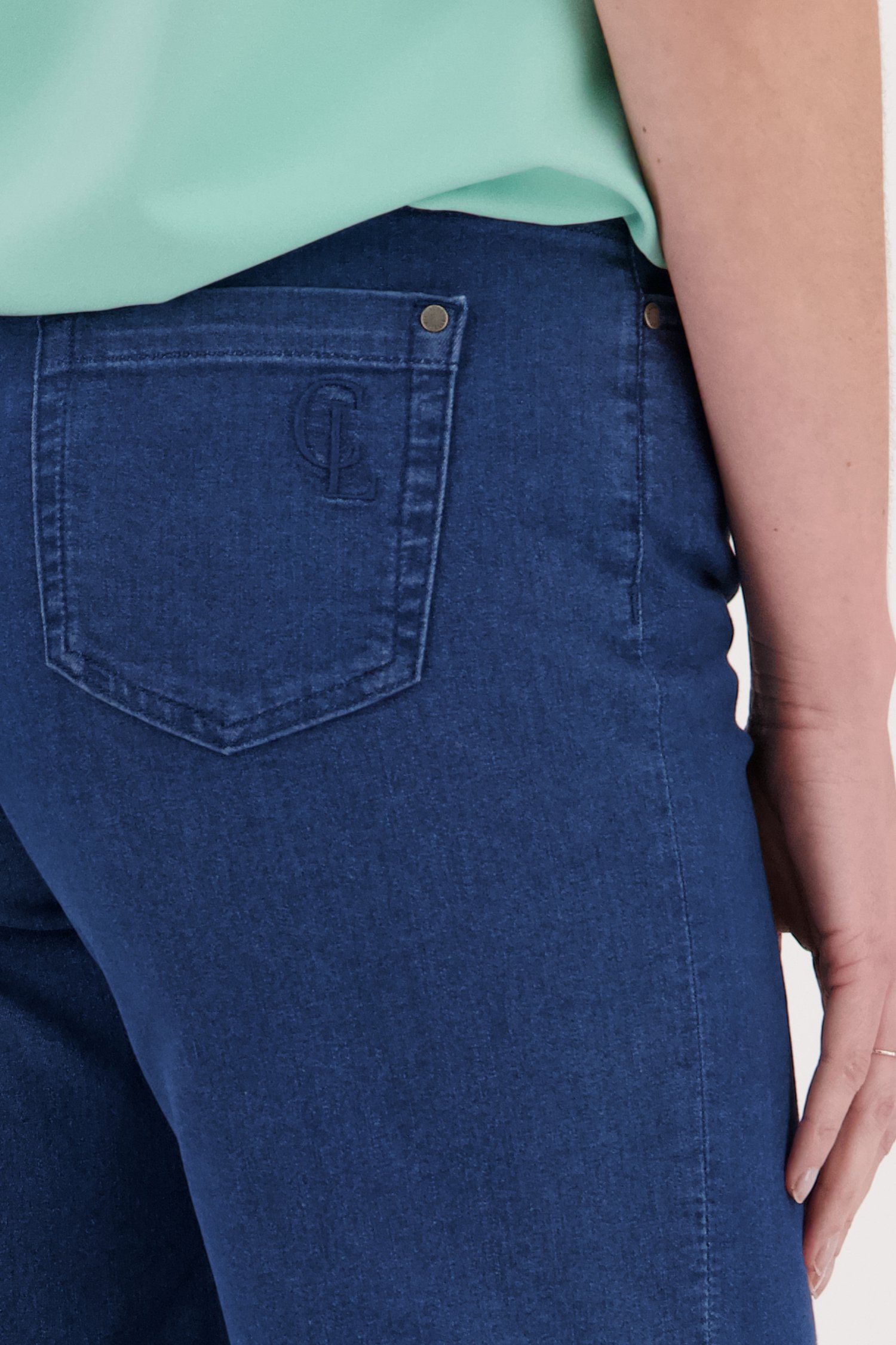 Blauwe jeansshort van Claude Arielle voor Dames