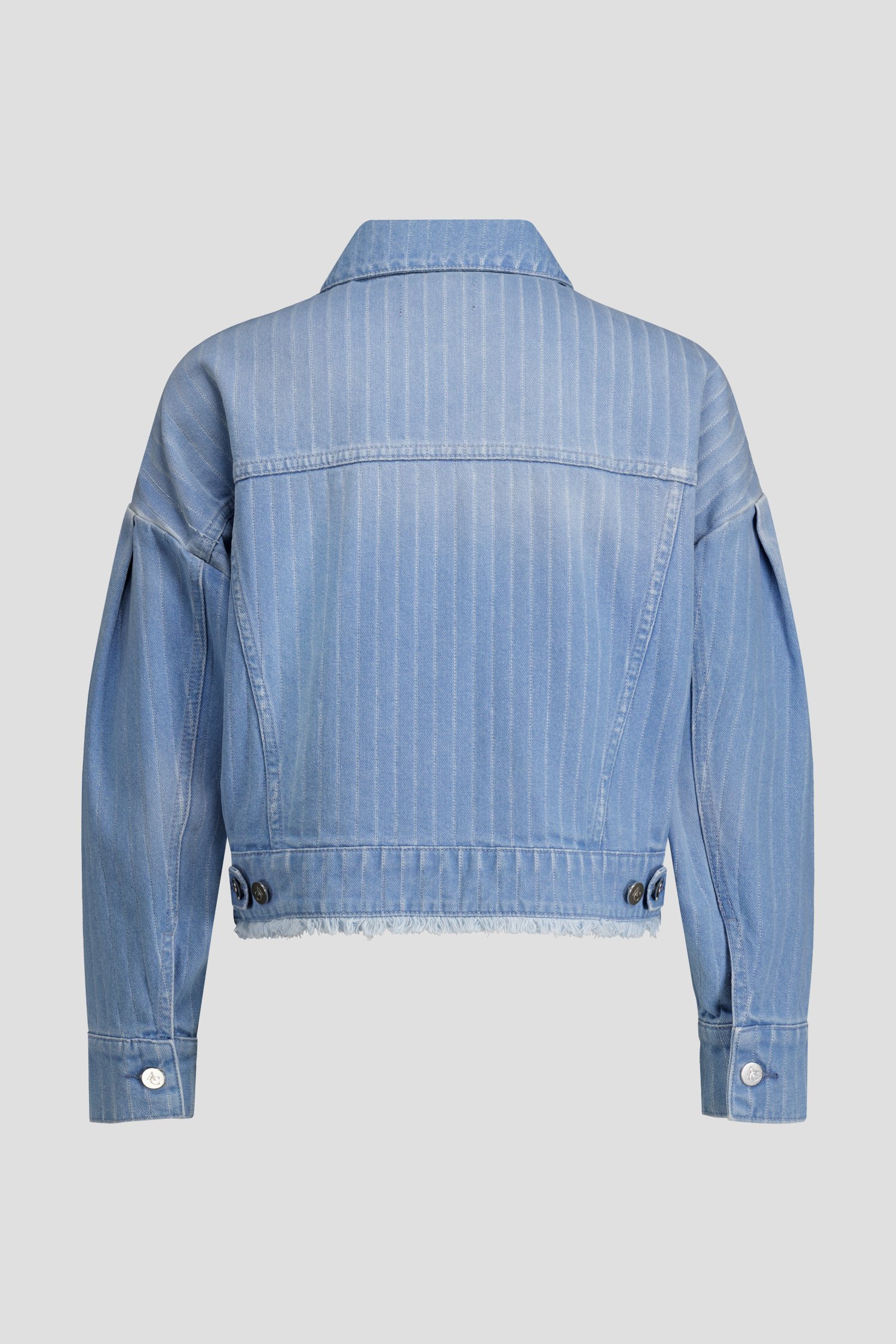 Productfoto 2 van Blauwe jeansvest met strepen door AC by Annelien Coorevits voor Dames