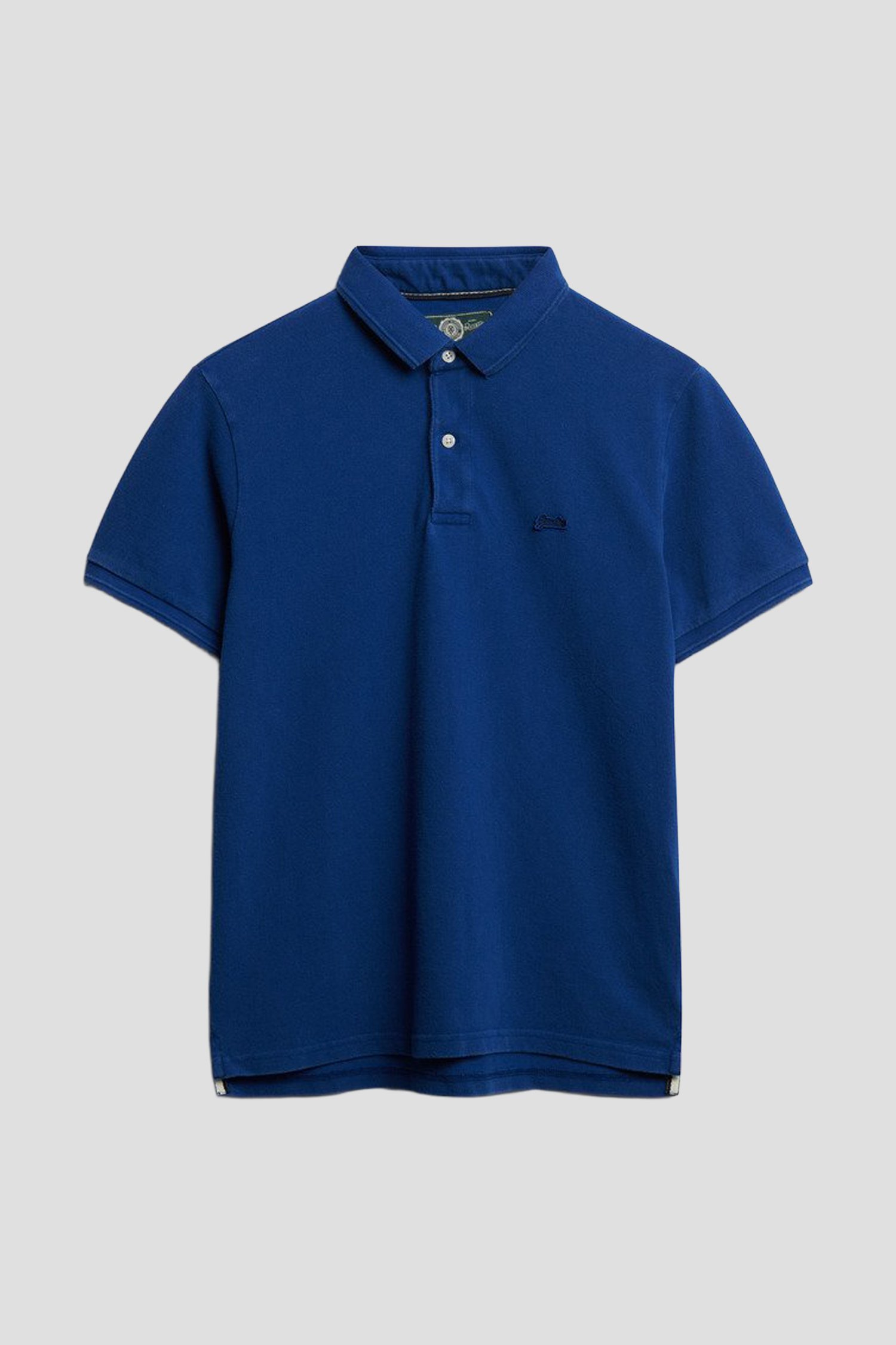 Productfoto 1 van Blauwe polo in piqué stof door Superdry voor Heren