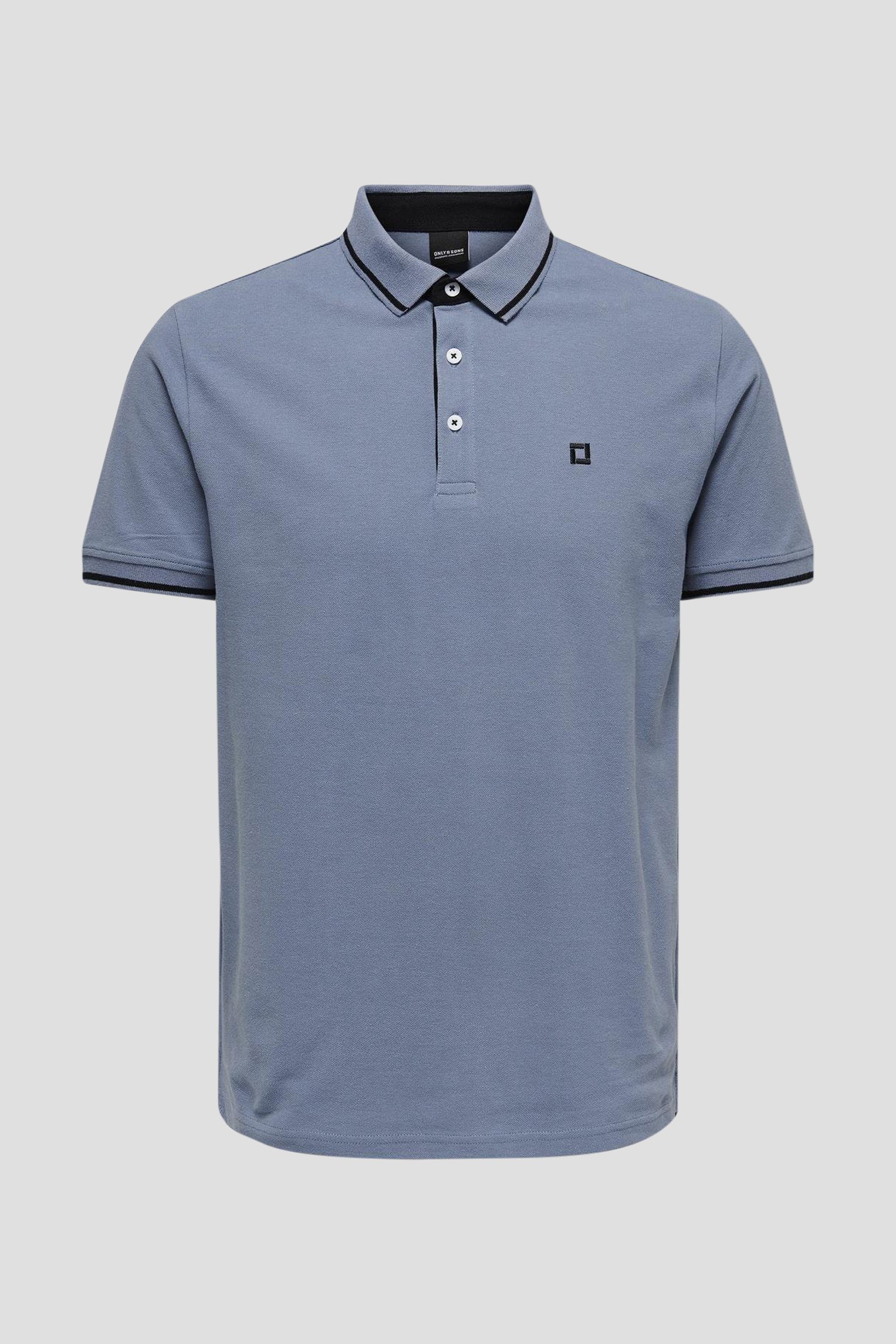 Productfoto 1 van Blauwe polo met korte mouwen door Only & Sons voor Heren