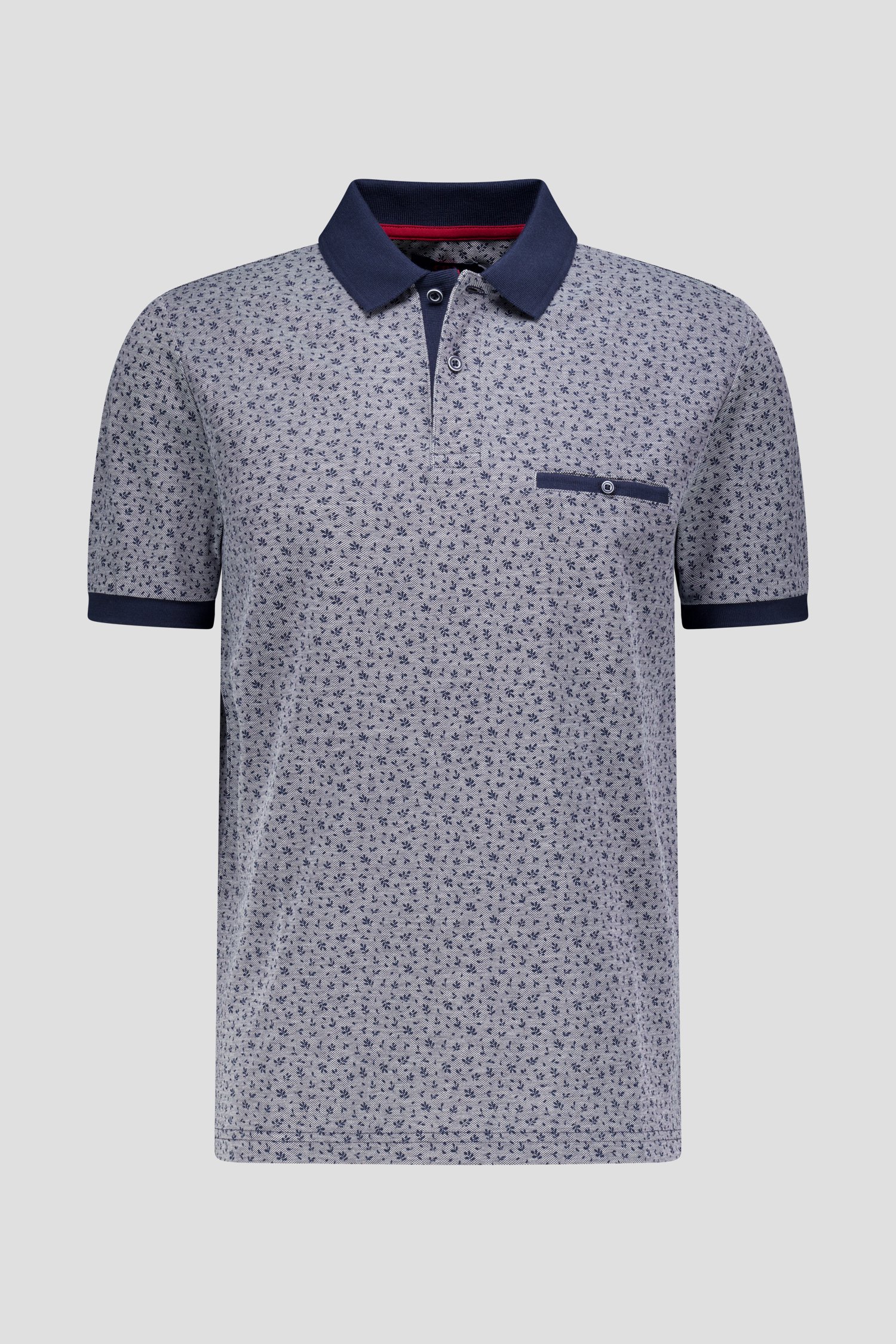 Productfoto 1 van Blauwe polo met print  door Dansaert Blue voor Heren