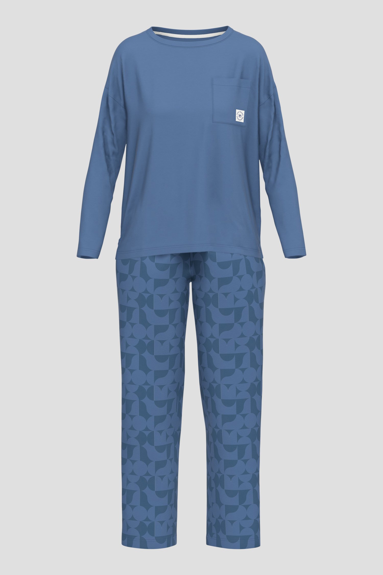 Blauwe pyjamaset  van Tom Tailor voor Dames