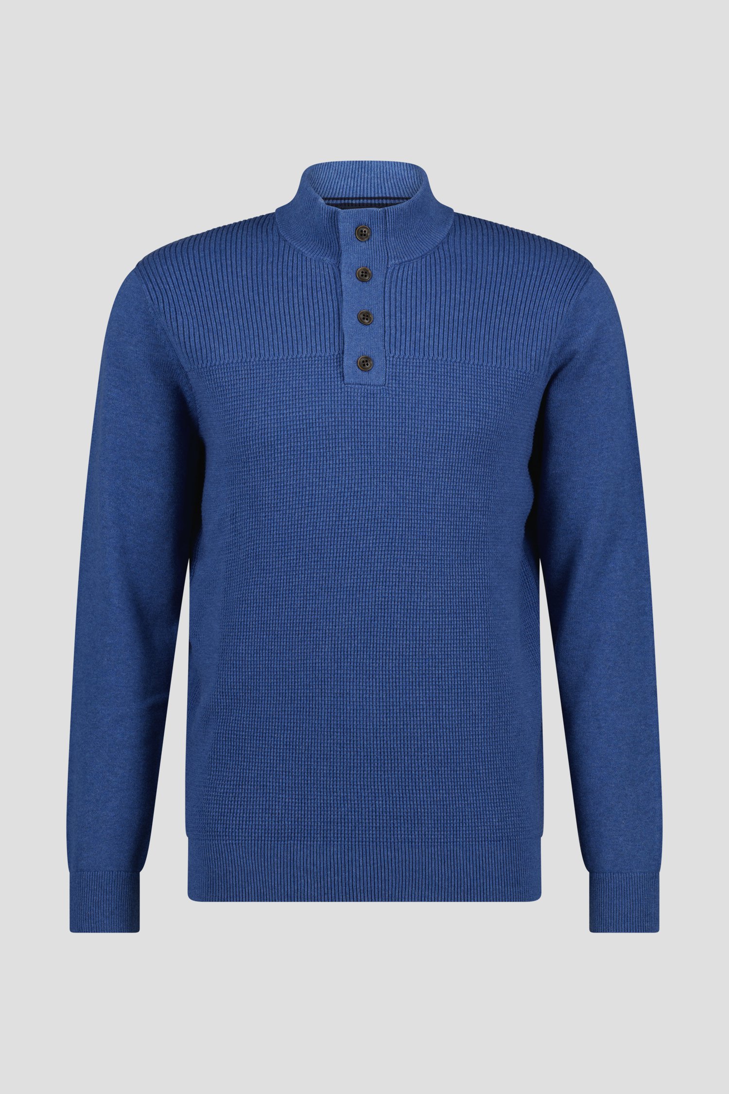 Blauwe trui met knopen van Dansaert Blue voor Heren